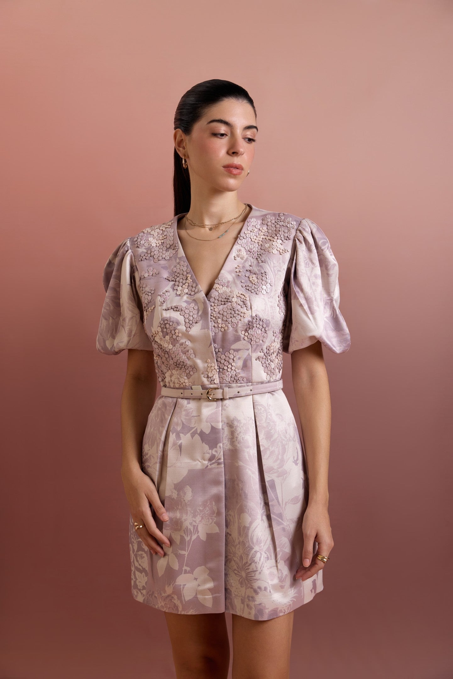 ARTISIMO FIT-AND-FLARE SIGNATURE DRESS