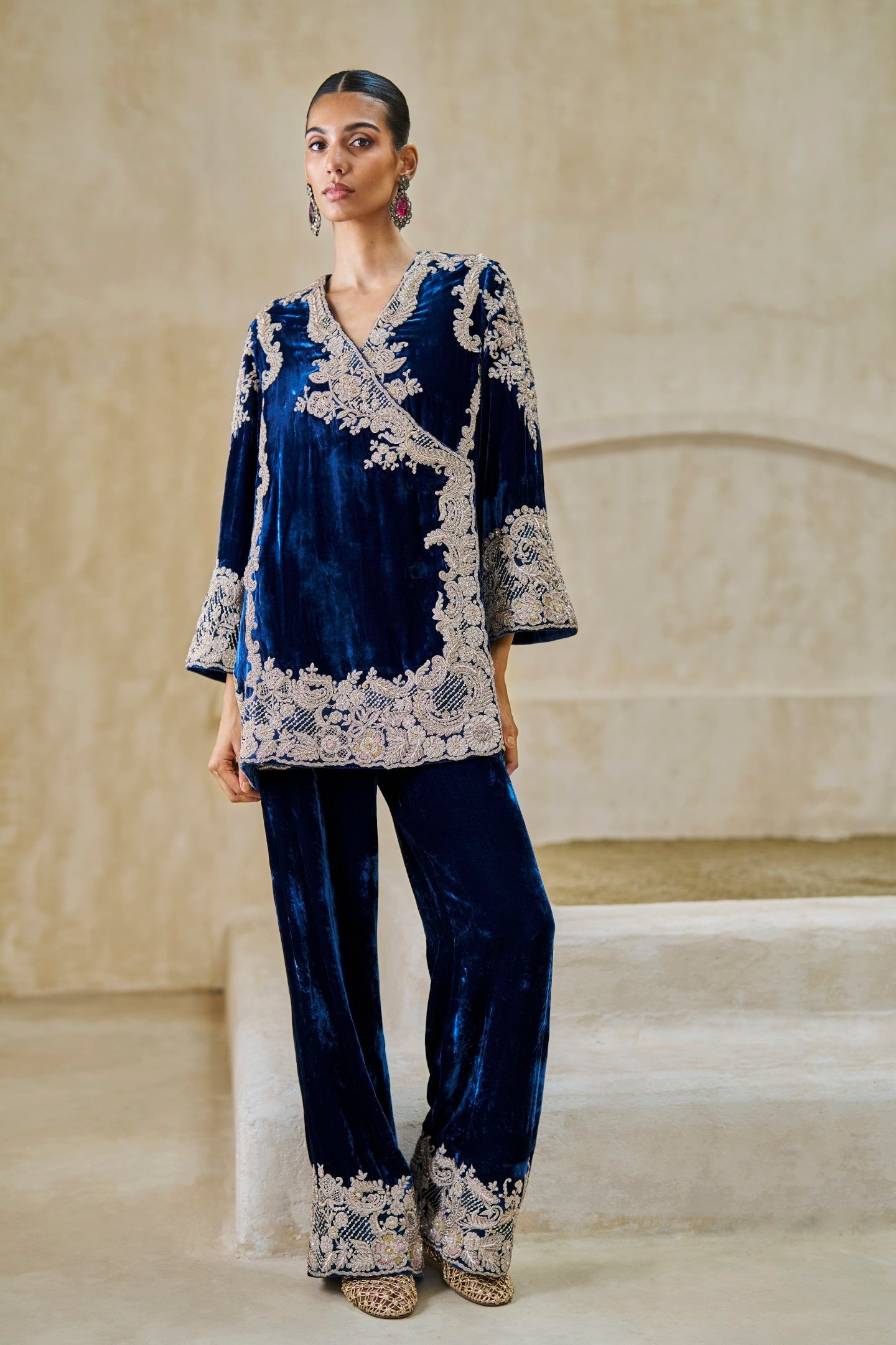 Timeless Grace Velvet Kurta Set