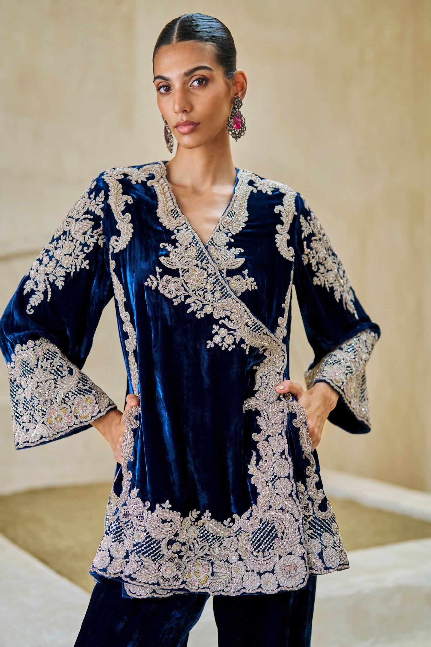 Timeless Grace Velvet Kurta Set