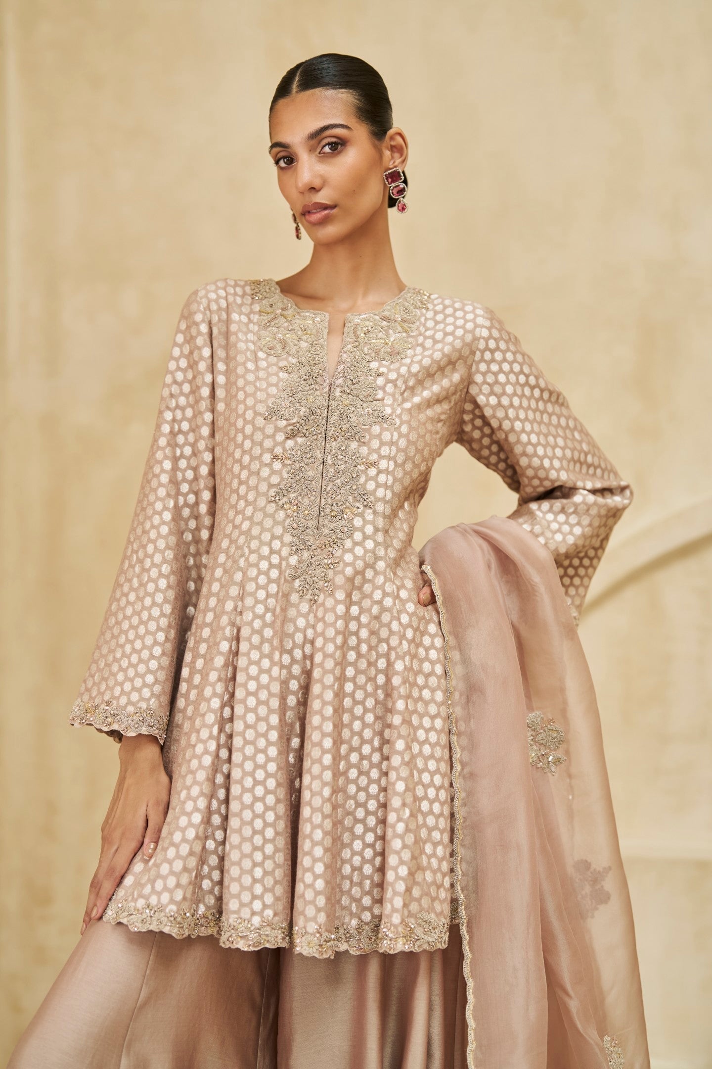 Blush Of Elegance Sharara Set