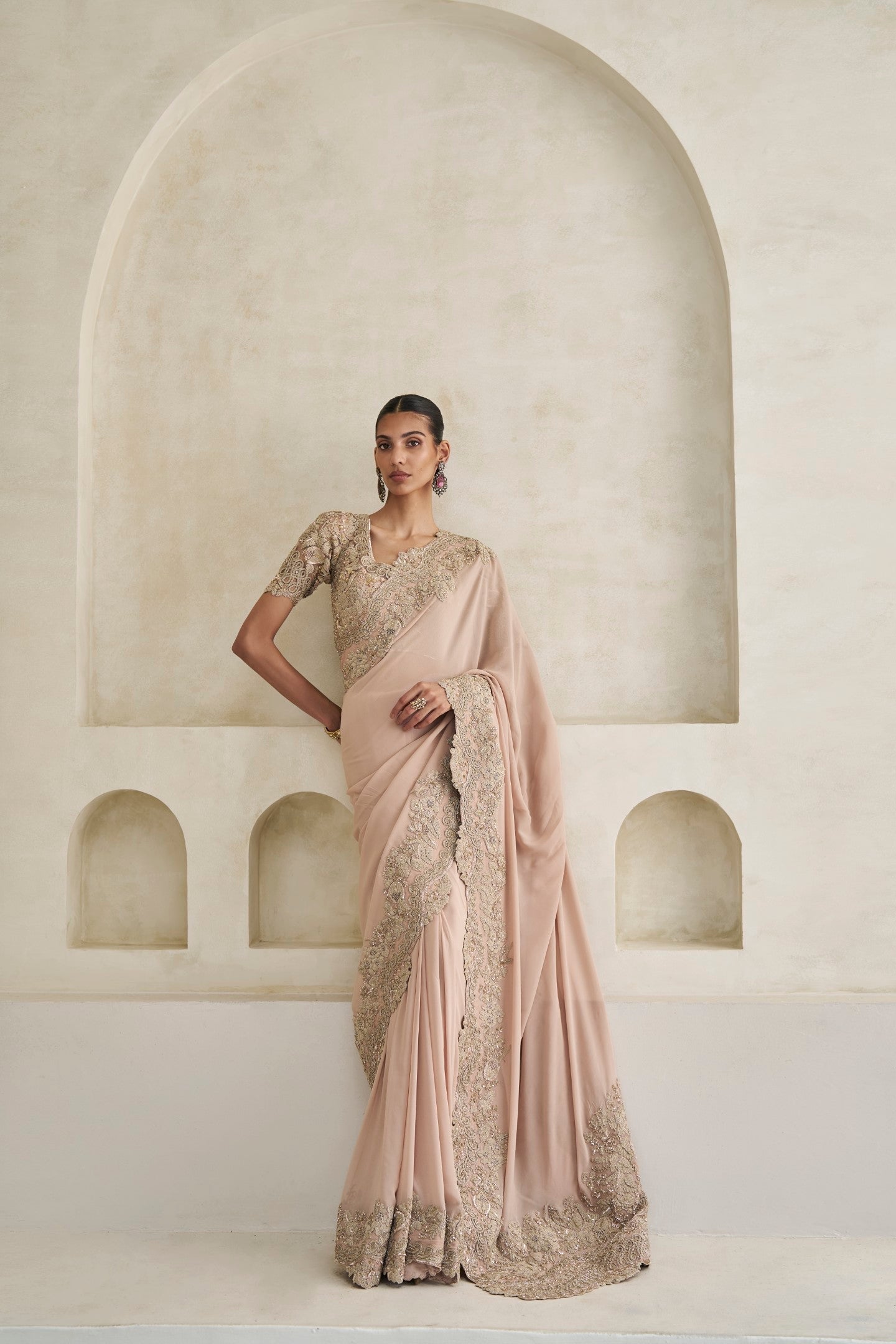 Mystic Vale Saree And Blouse Set