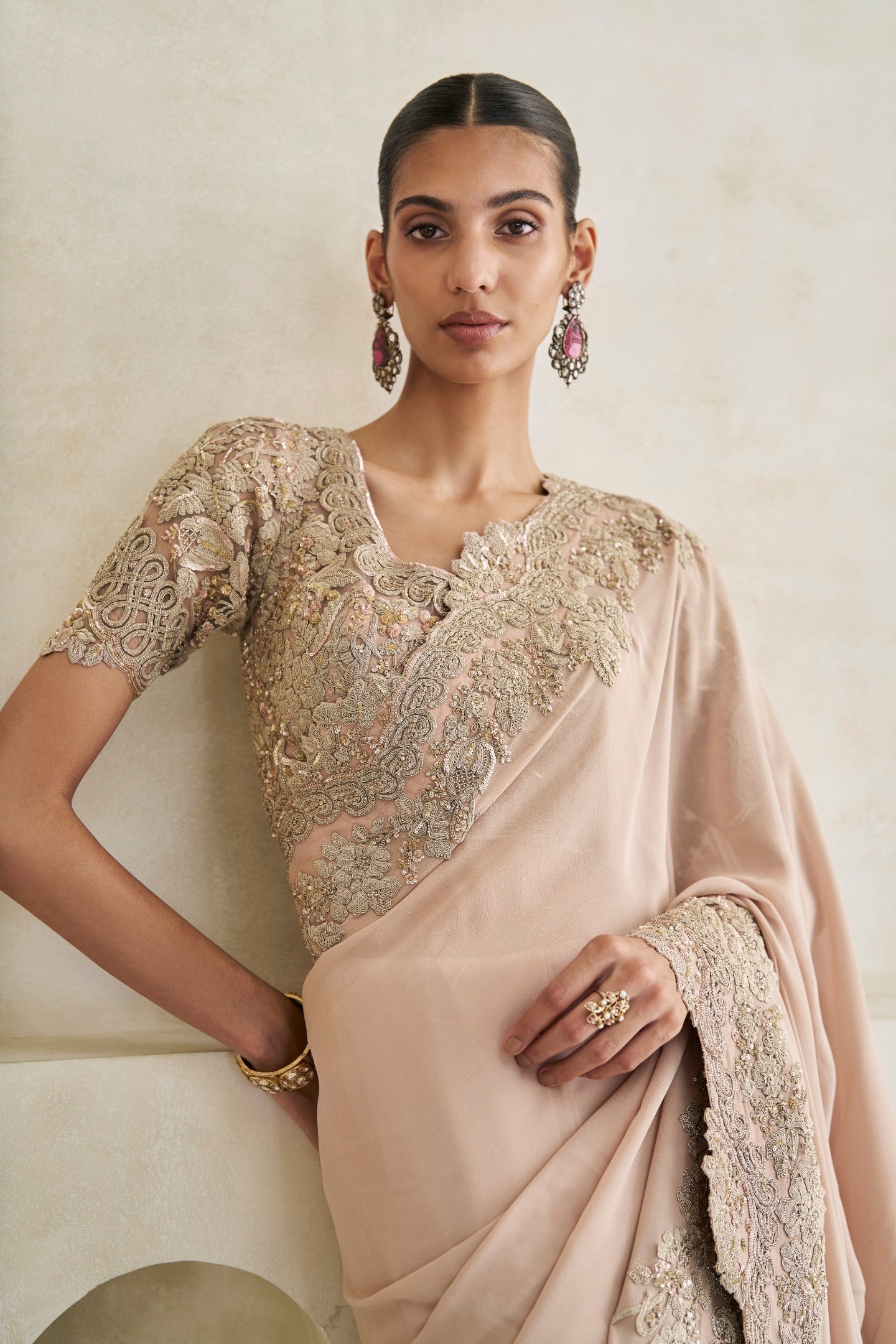 Mystic Vale Saree And Blouse Set
