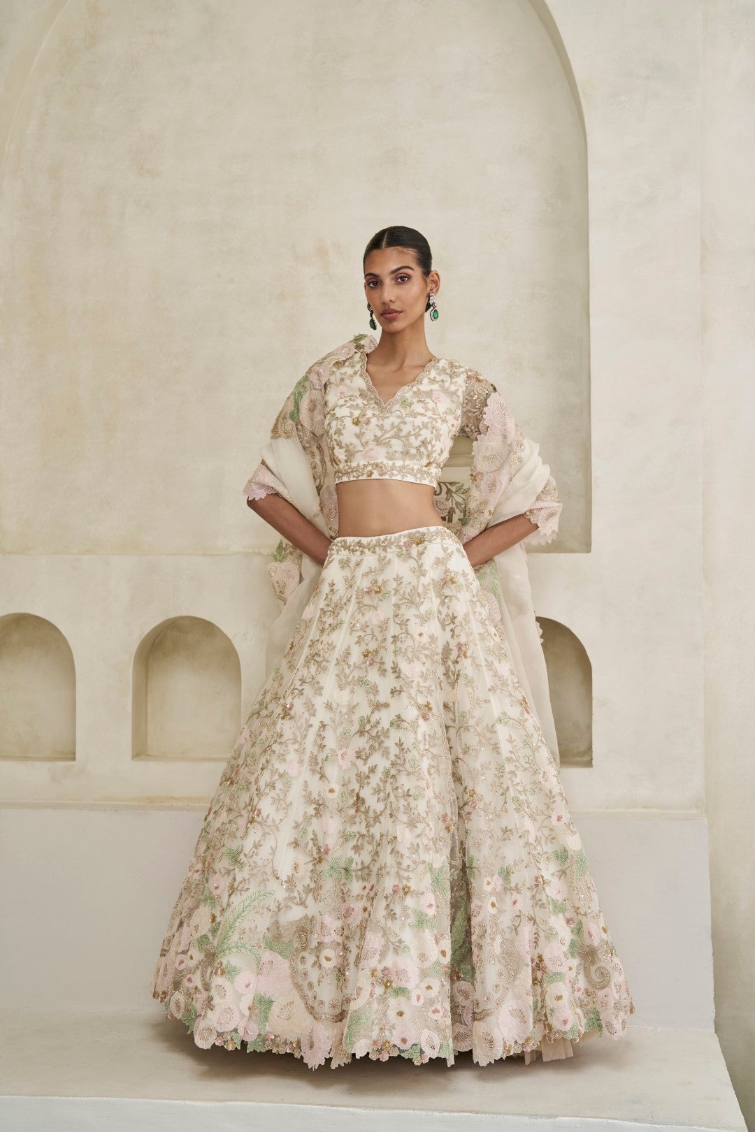 Myrtle Blooming Lehenga Set