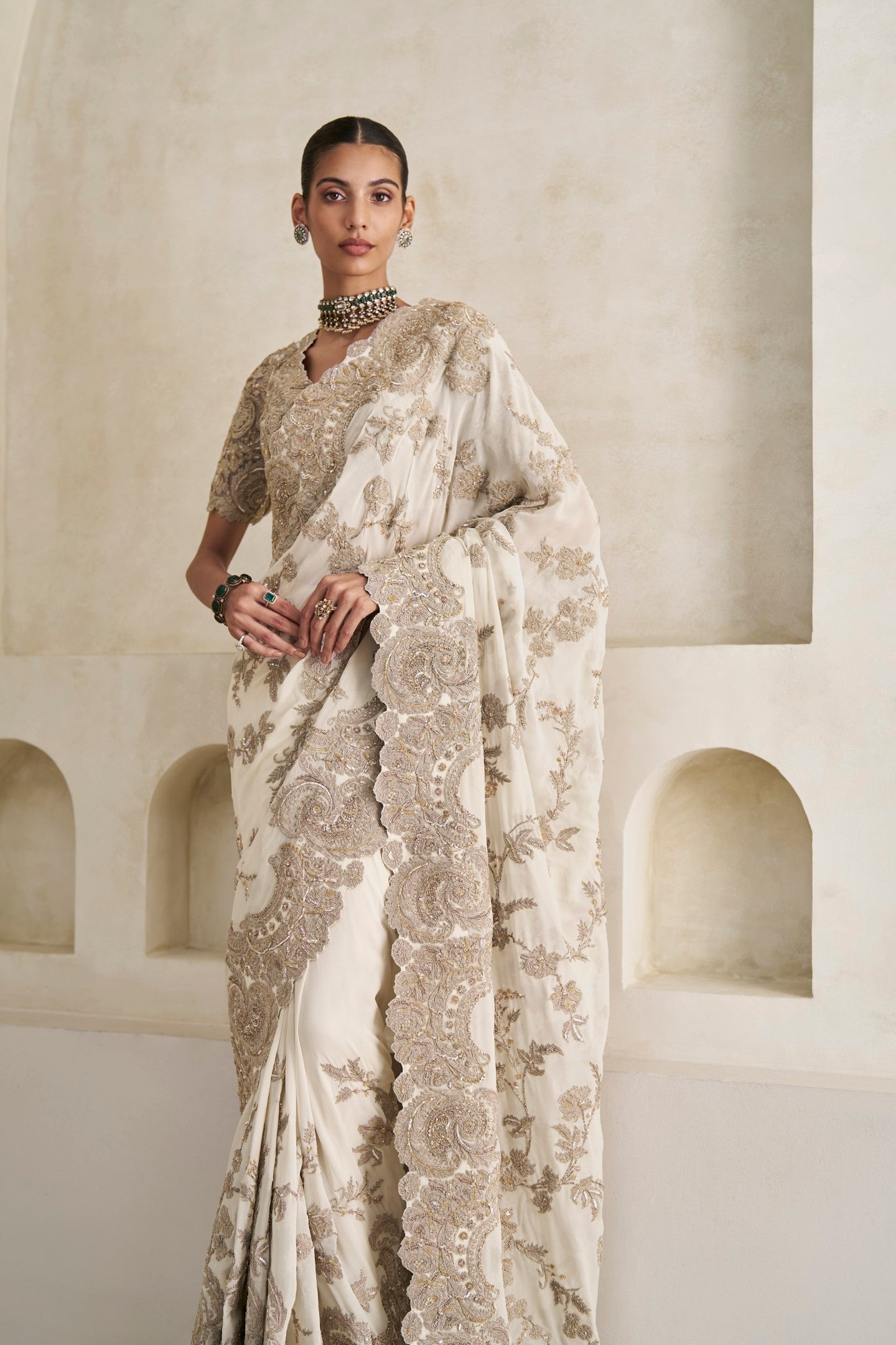 Eternal Gleam Saree And Blouse