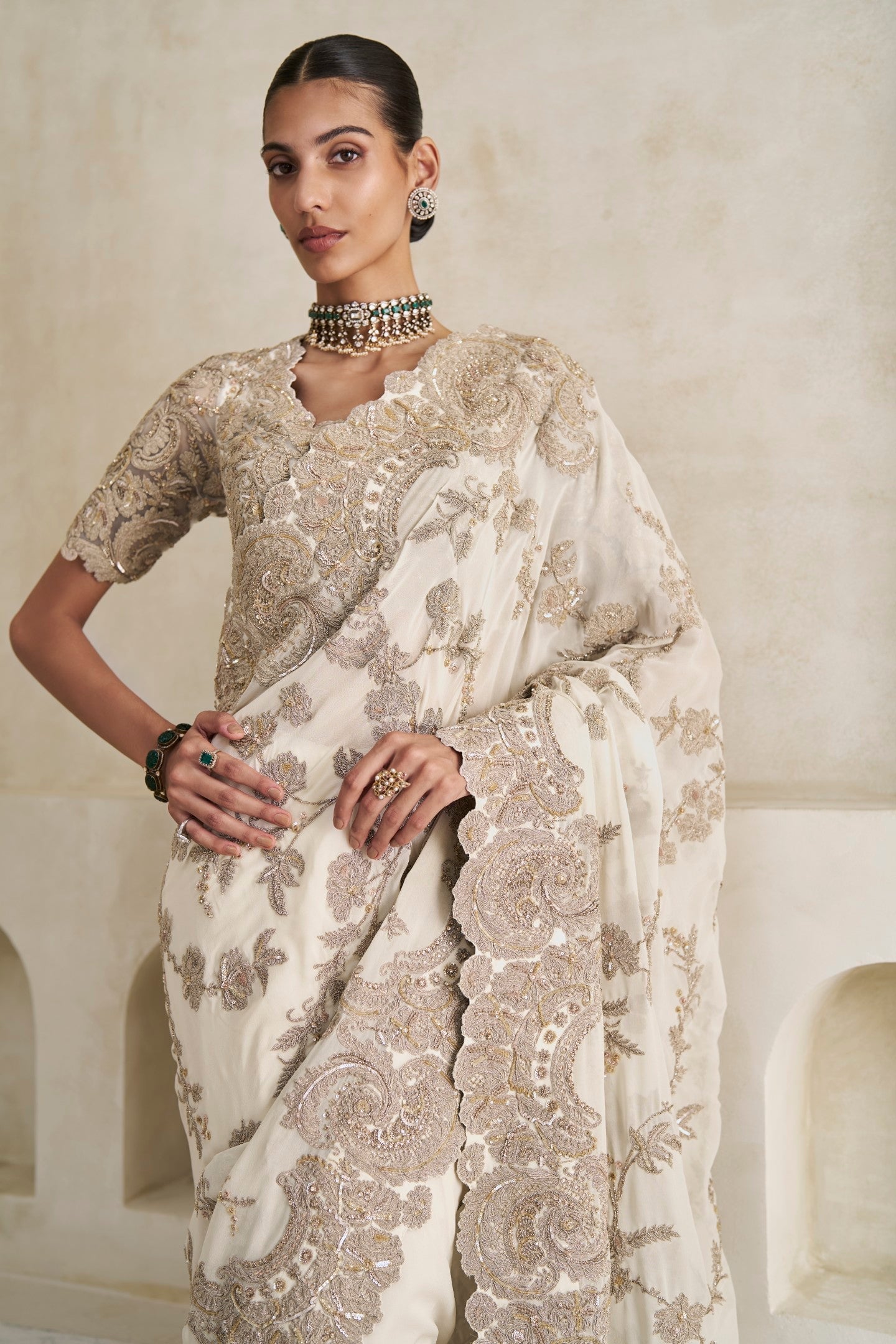Eternal Gleam Saree And Blouse