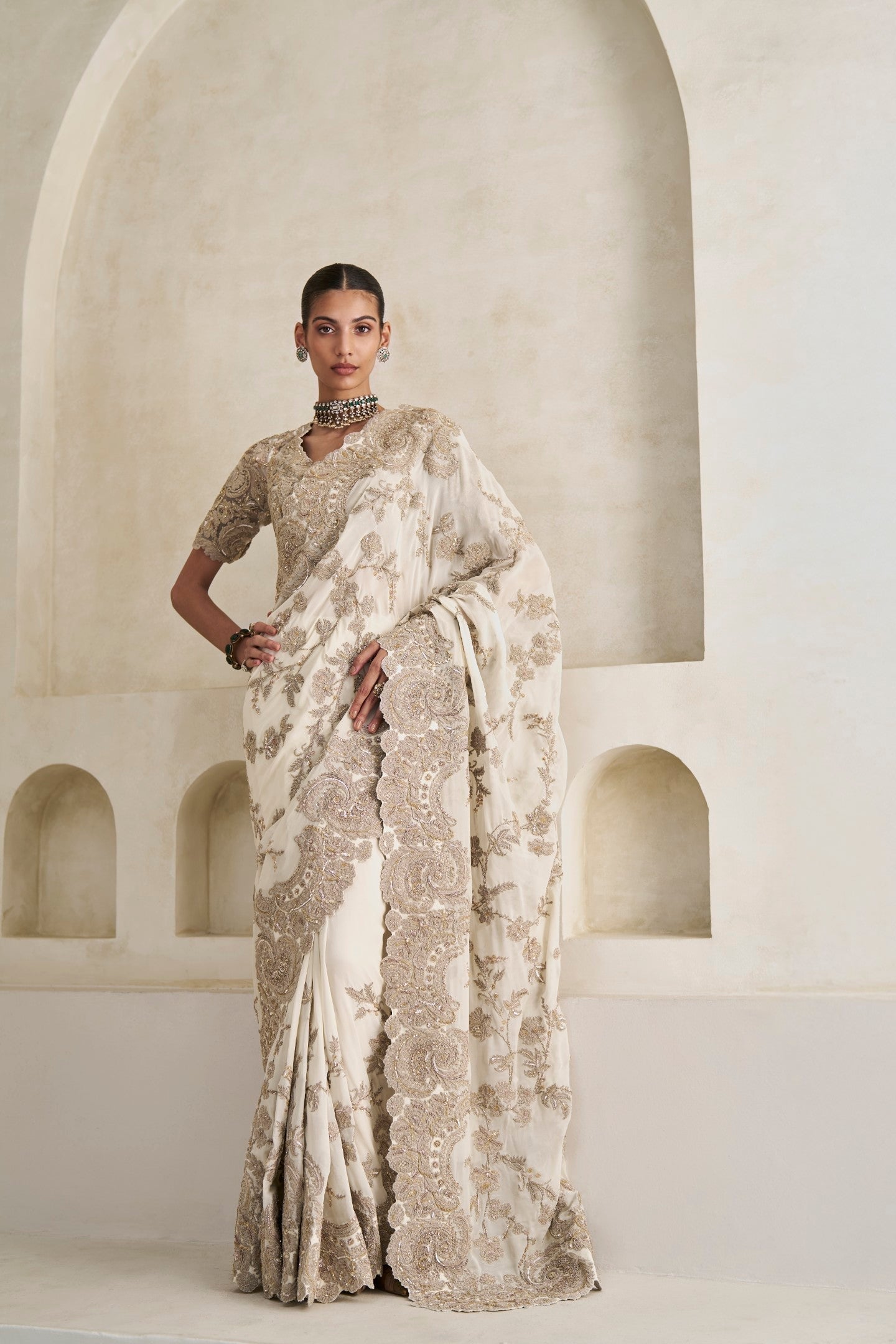 Eternal Gleam Saree And Blouse