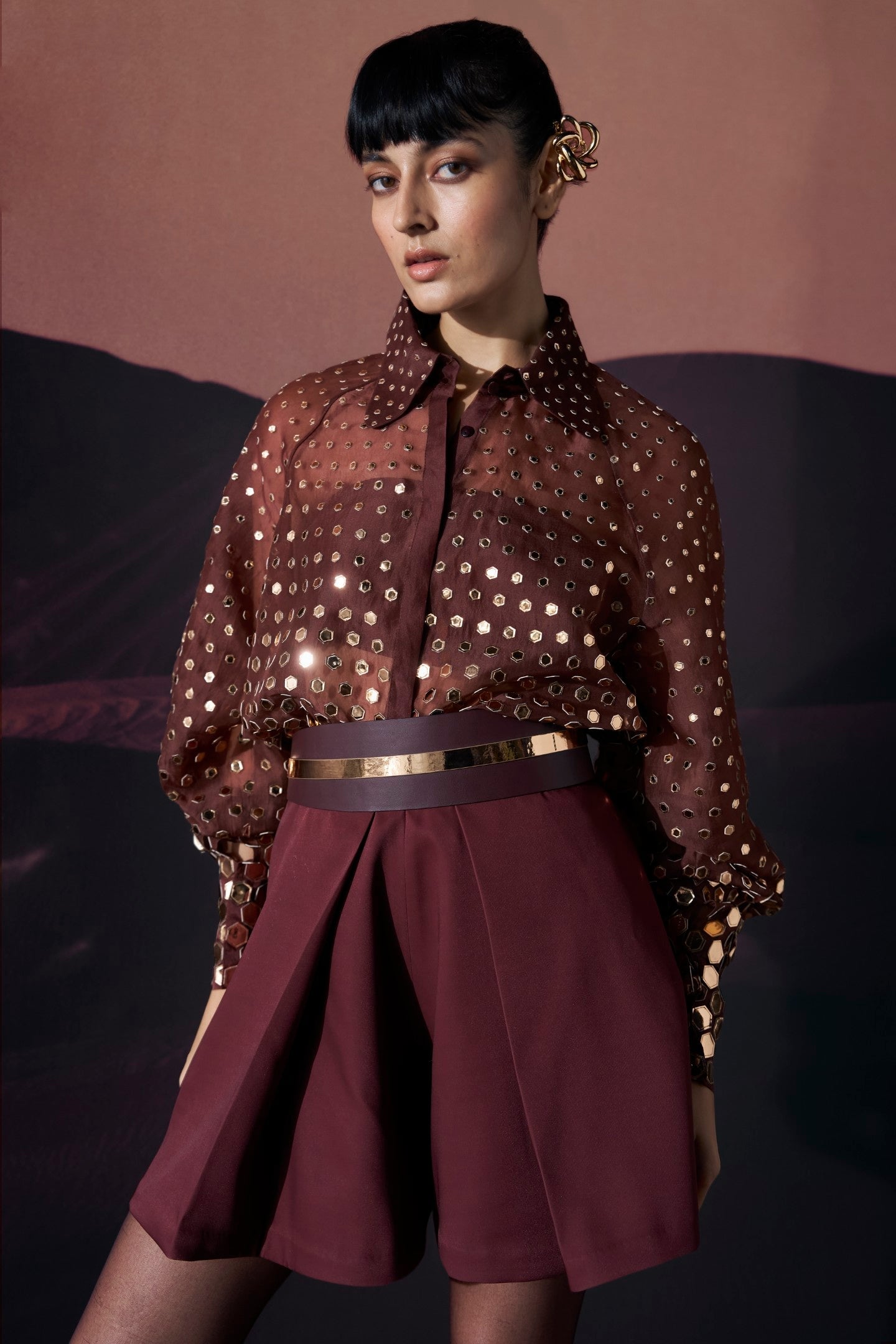 Araqui Umber Gleam Shirt