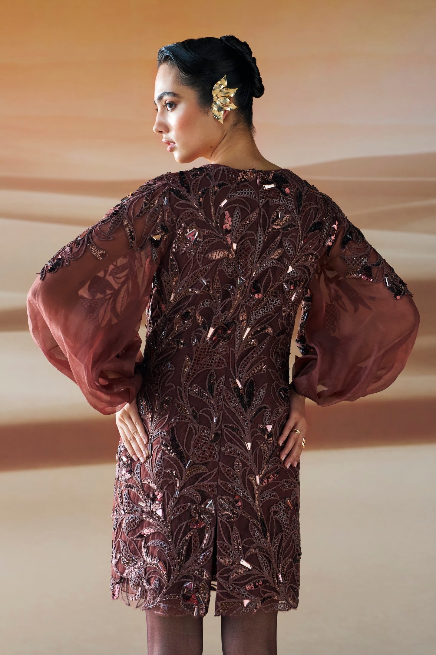 Araquis Rose Ember Sheath Dress