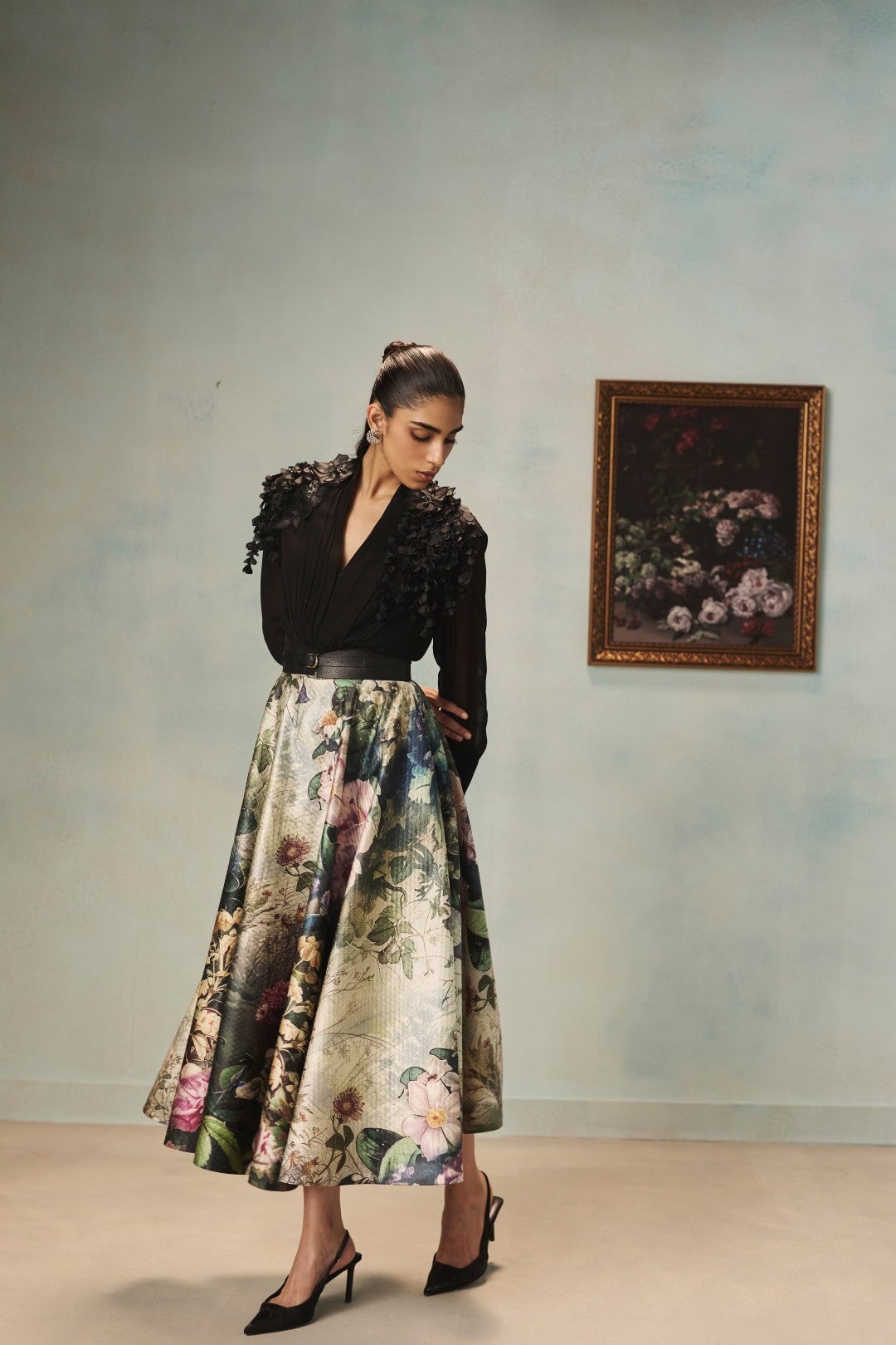 The Garden Muse Blouse And Skirt Set