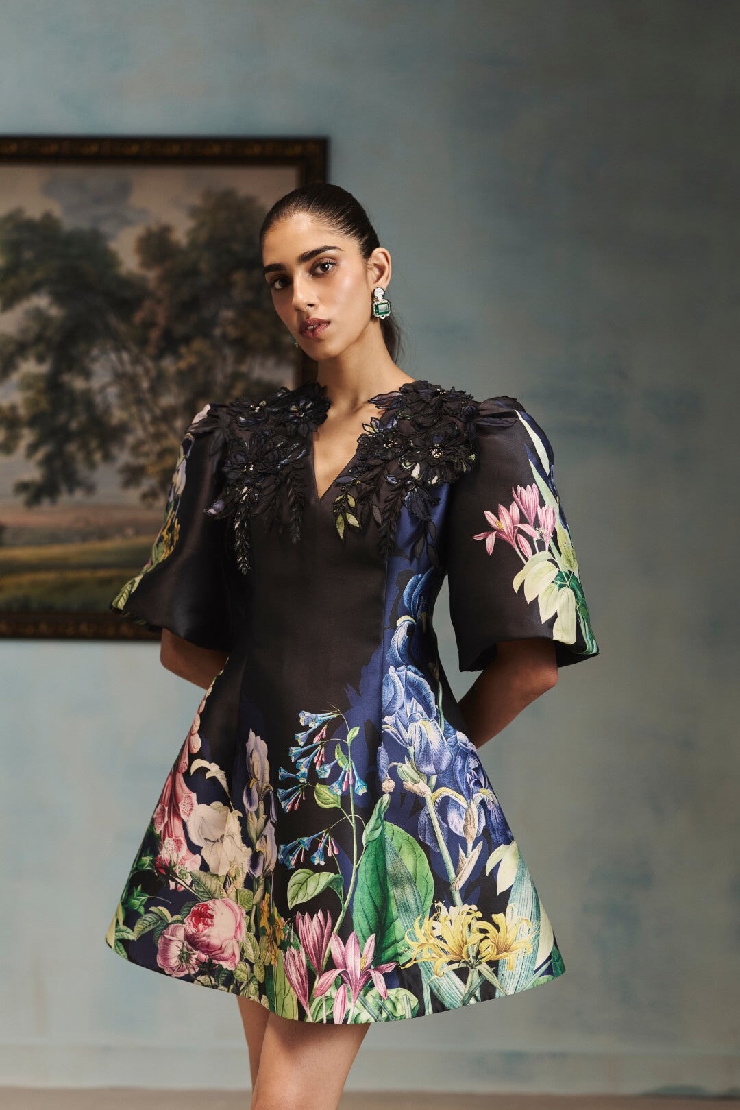 The Iris Meadow Structured Dress