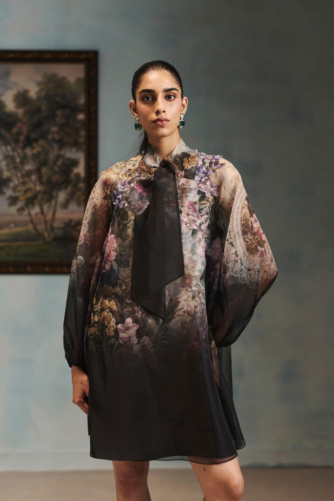 The Noir Bloom Dress