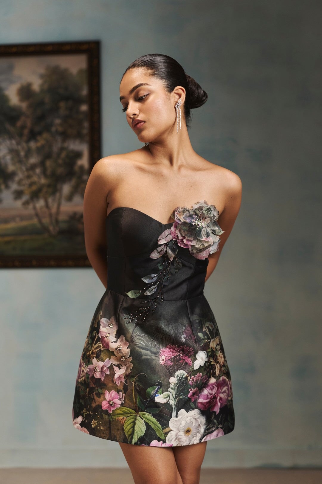 The Peony Garden Off-Shoulder Dress