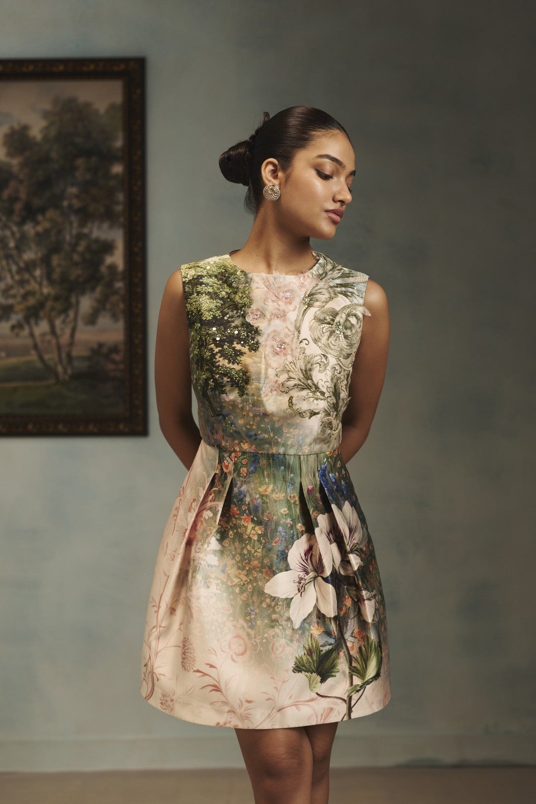 The Sage Garden Mini Dress