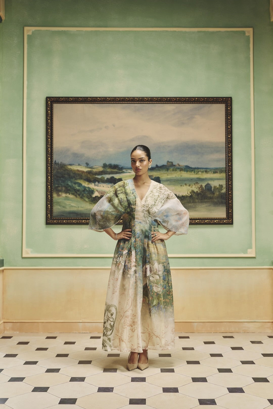 The Sage Green Flowing Dress