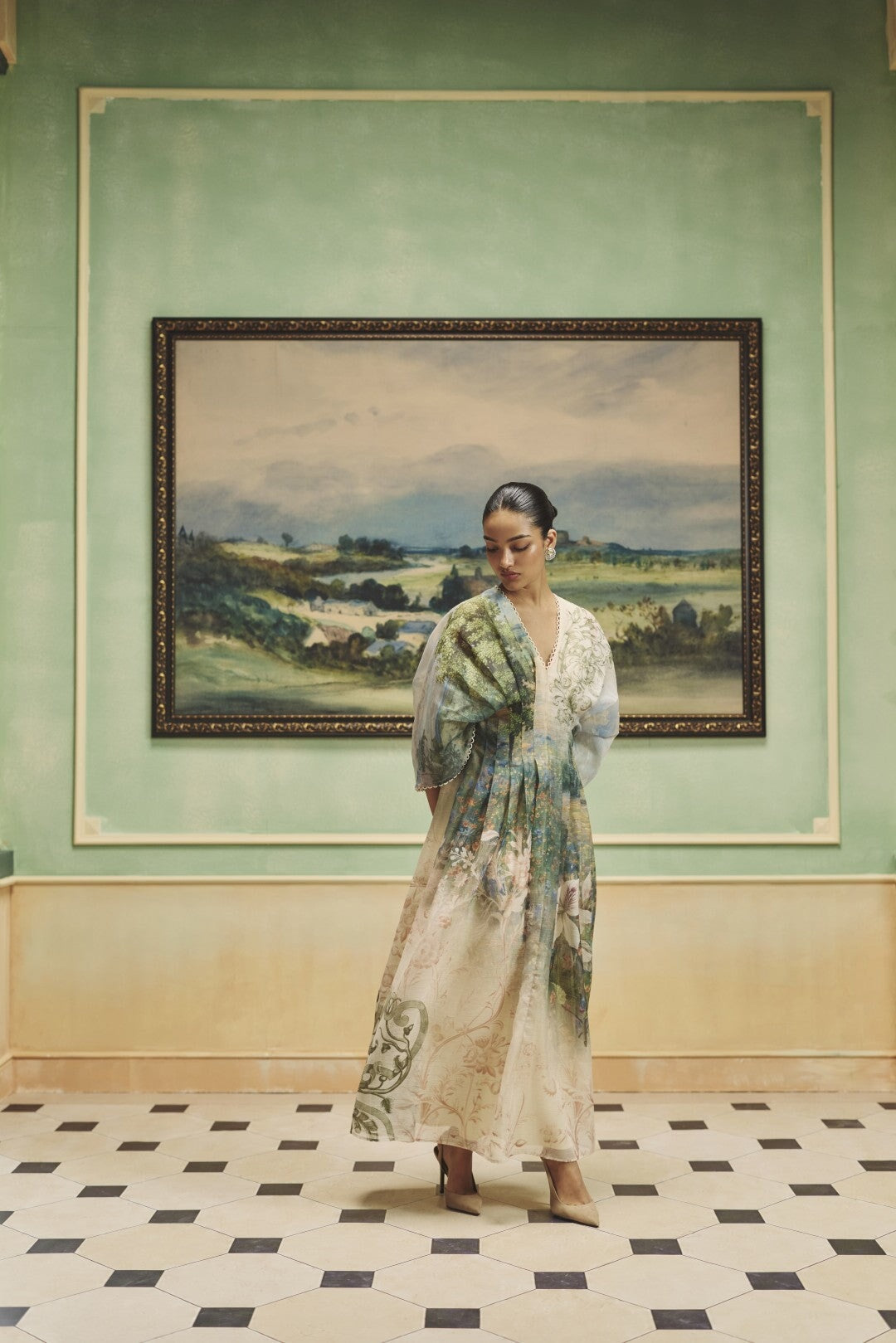 The Sage Green Flowing Dress