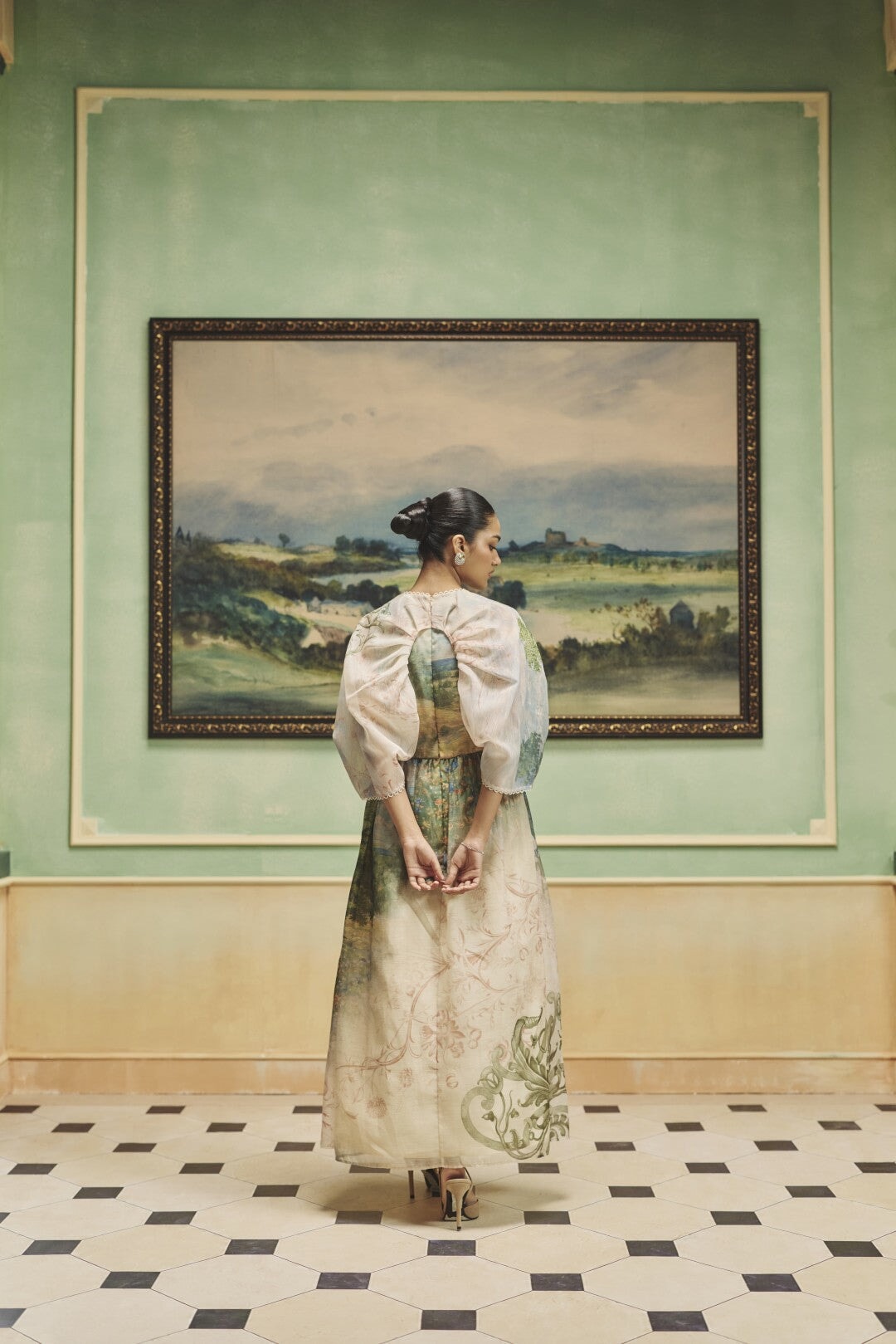 The Sage Green Flowing Dress
