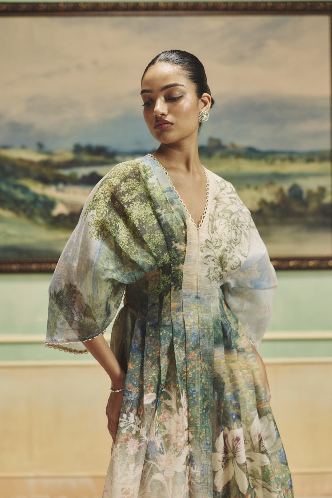 The Sage Green Flowing Dress