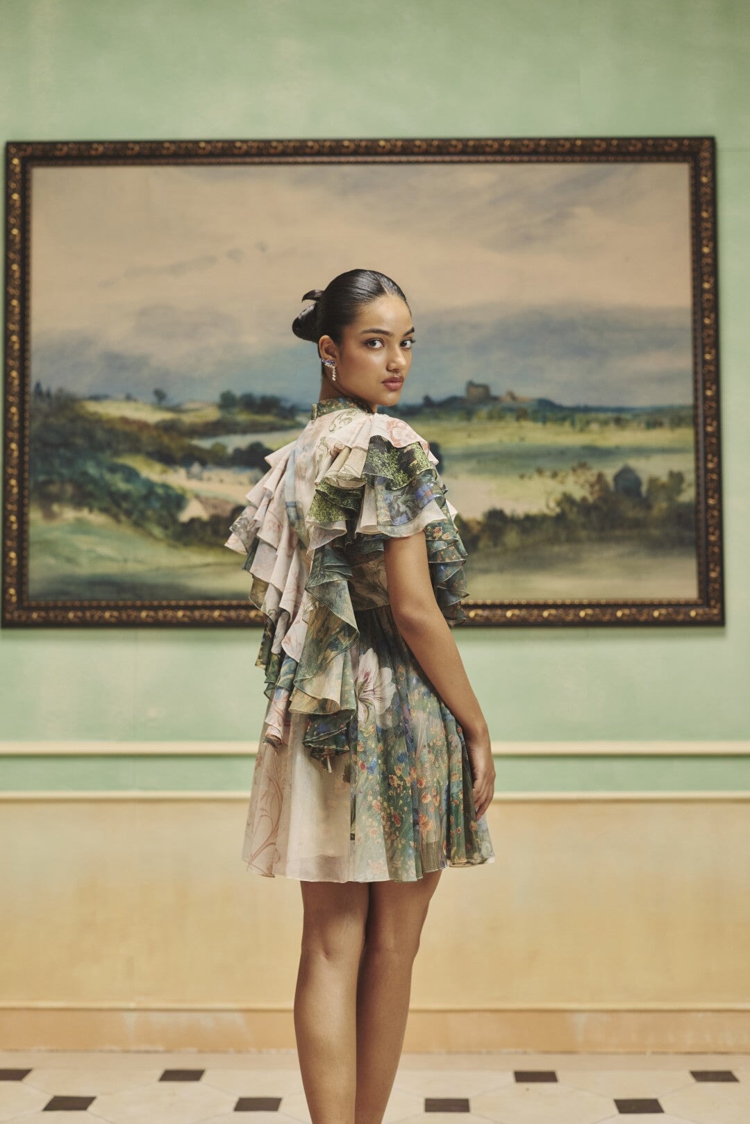 The Sage Garden Ruffle Dress