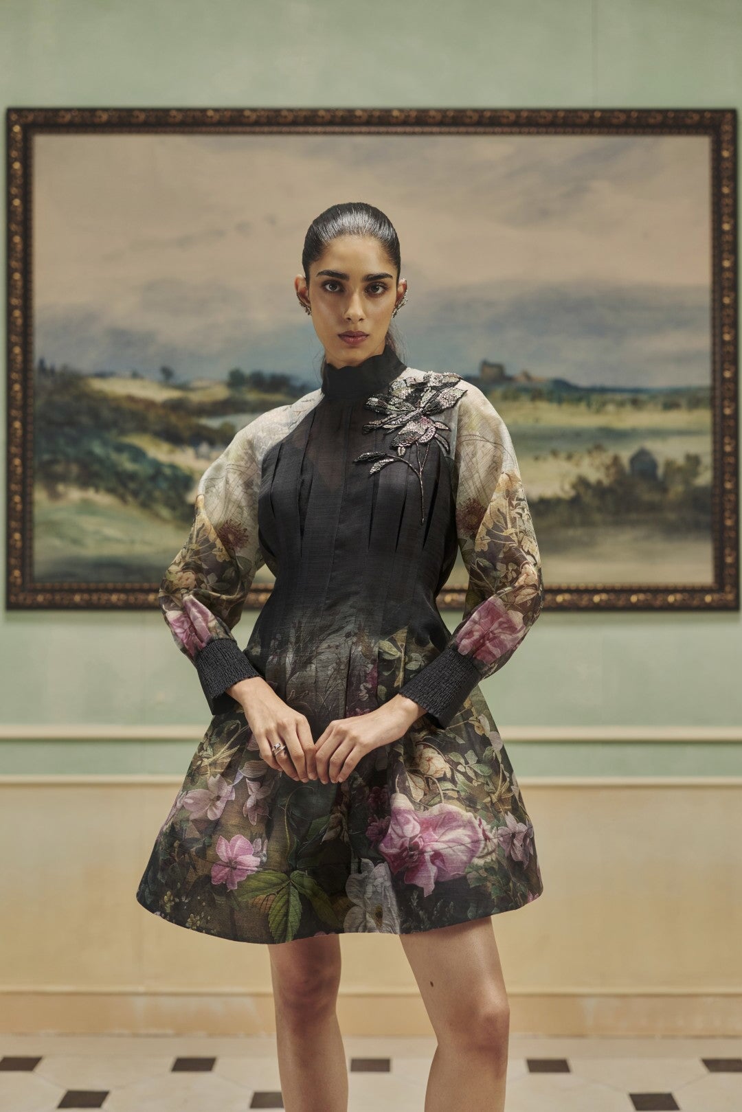 The Peony Garden Mini Dress