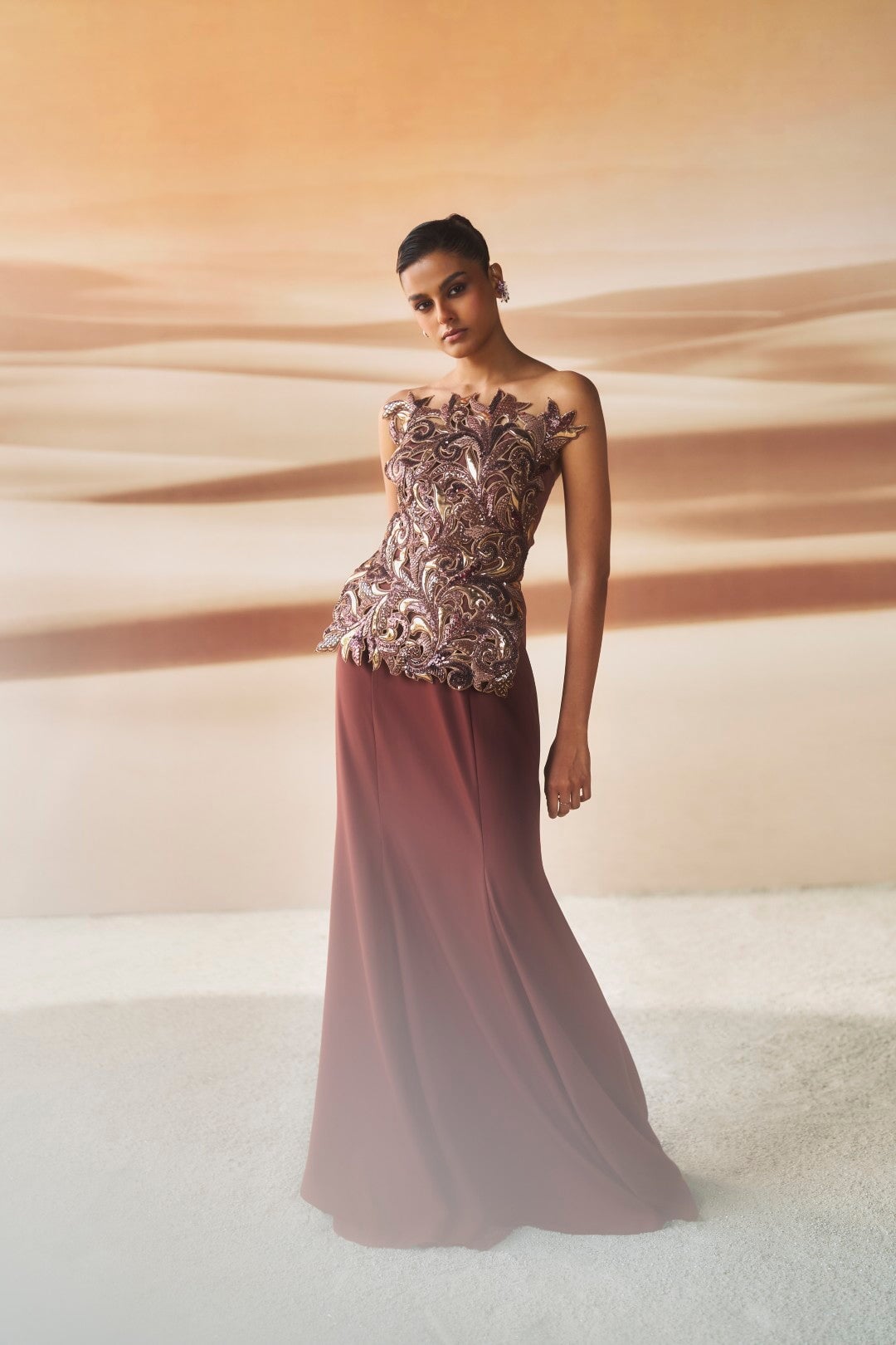 Araquis Mystique Desert Spice Corset Gown