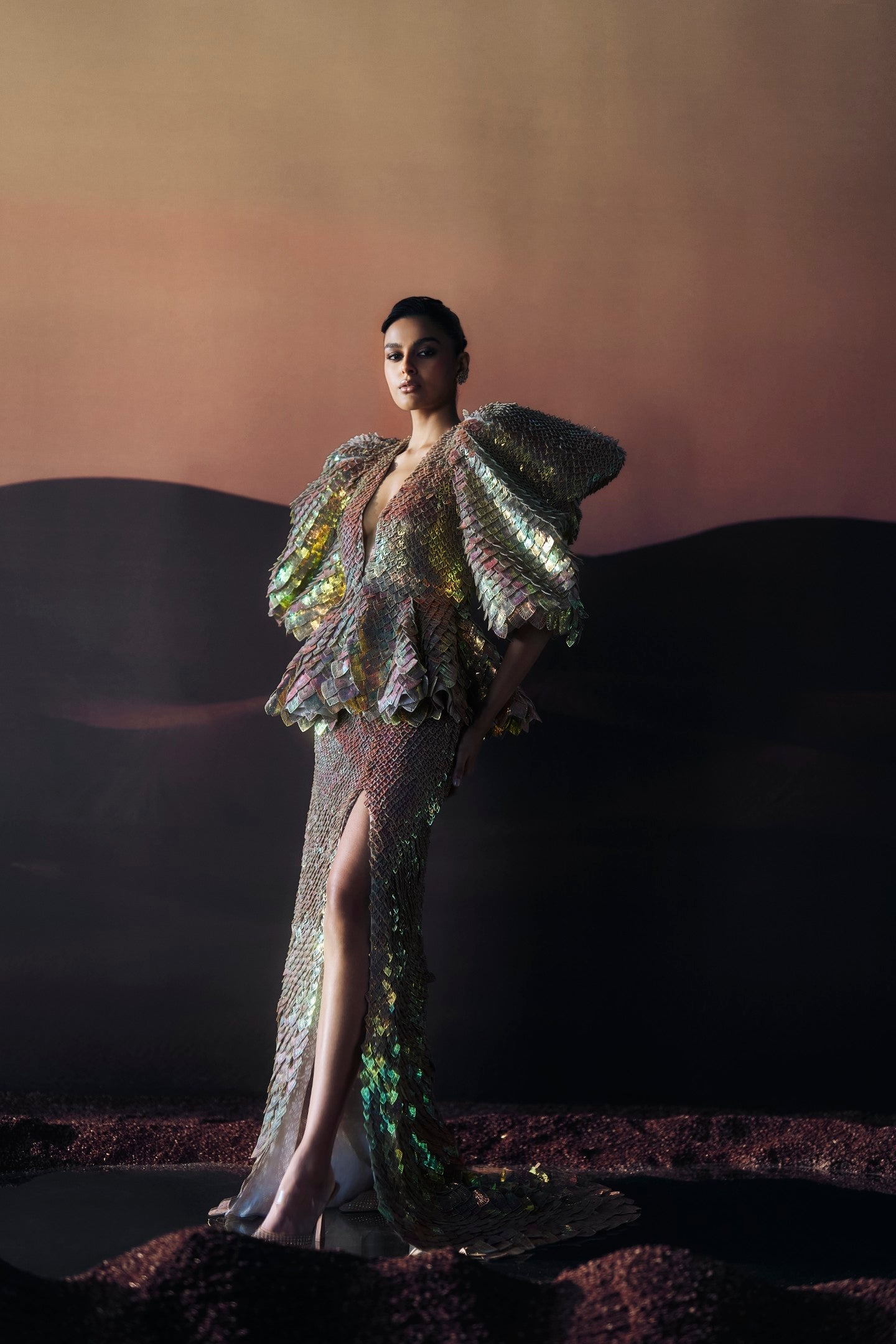 Araquis Gilded Glimmer Jacket Set