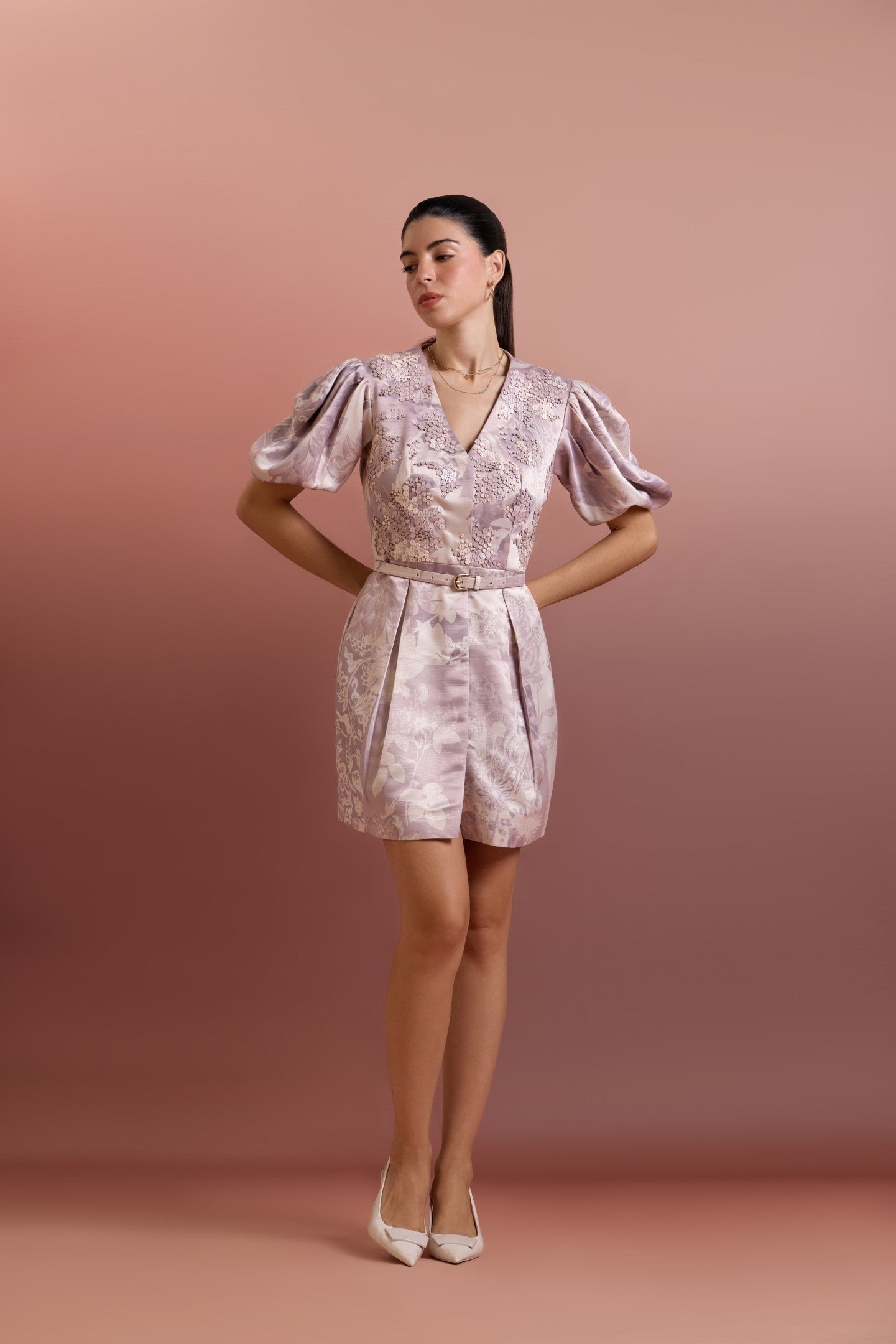 ARTISIMO FIT-AND-FLARE SIGNATURE DRESS