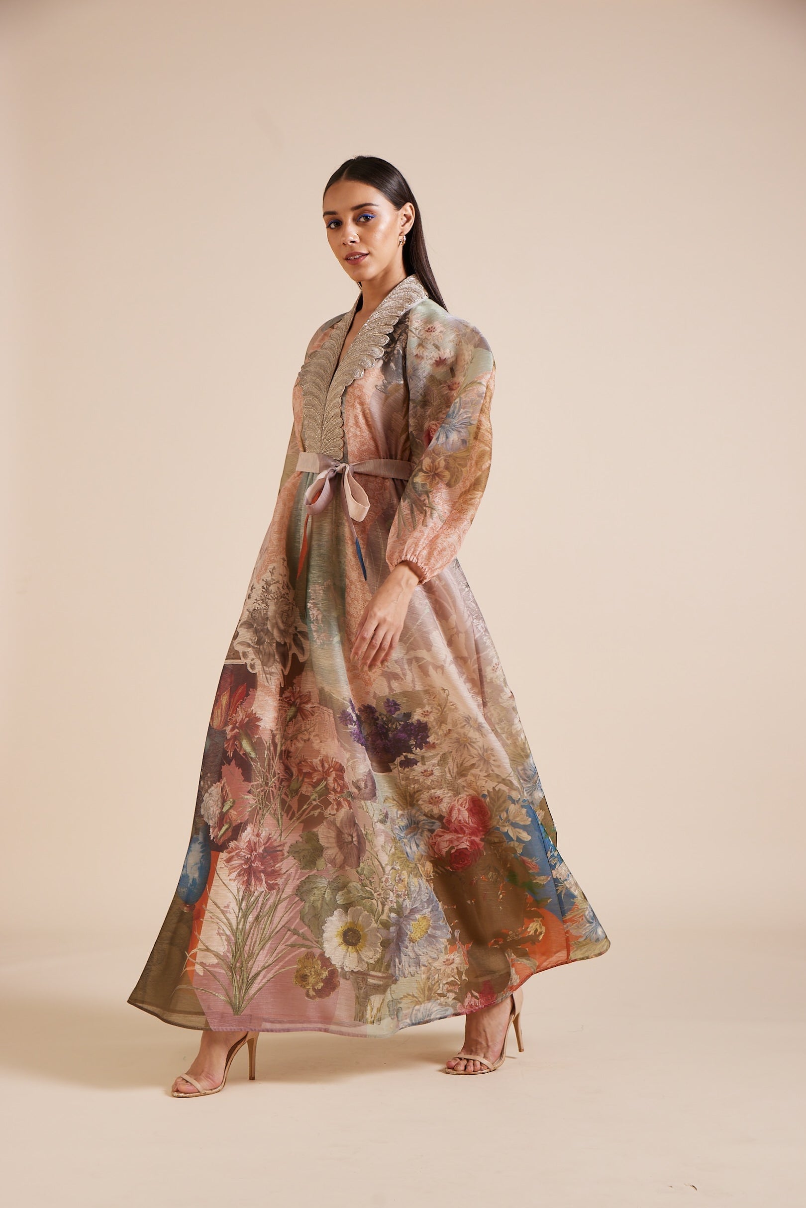 Zinia Baloon sleeve Maxi Dress