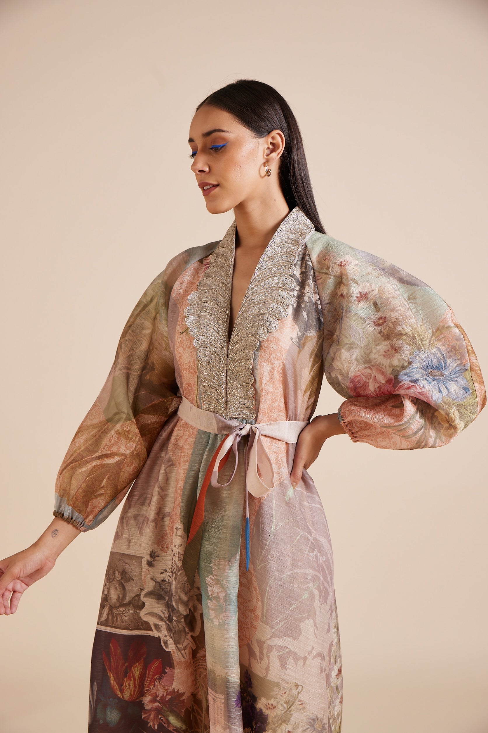Zinia Baloon sleeve Maxi Dress