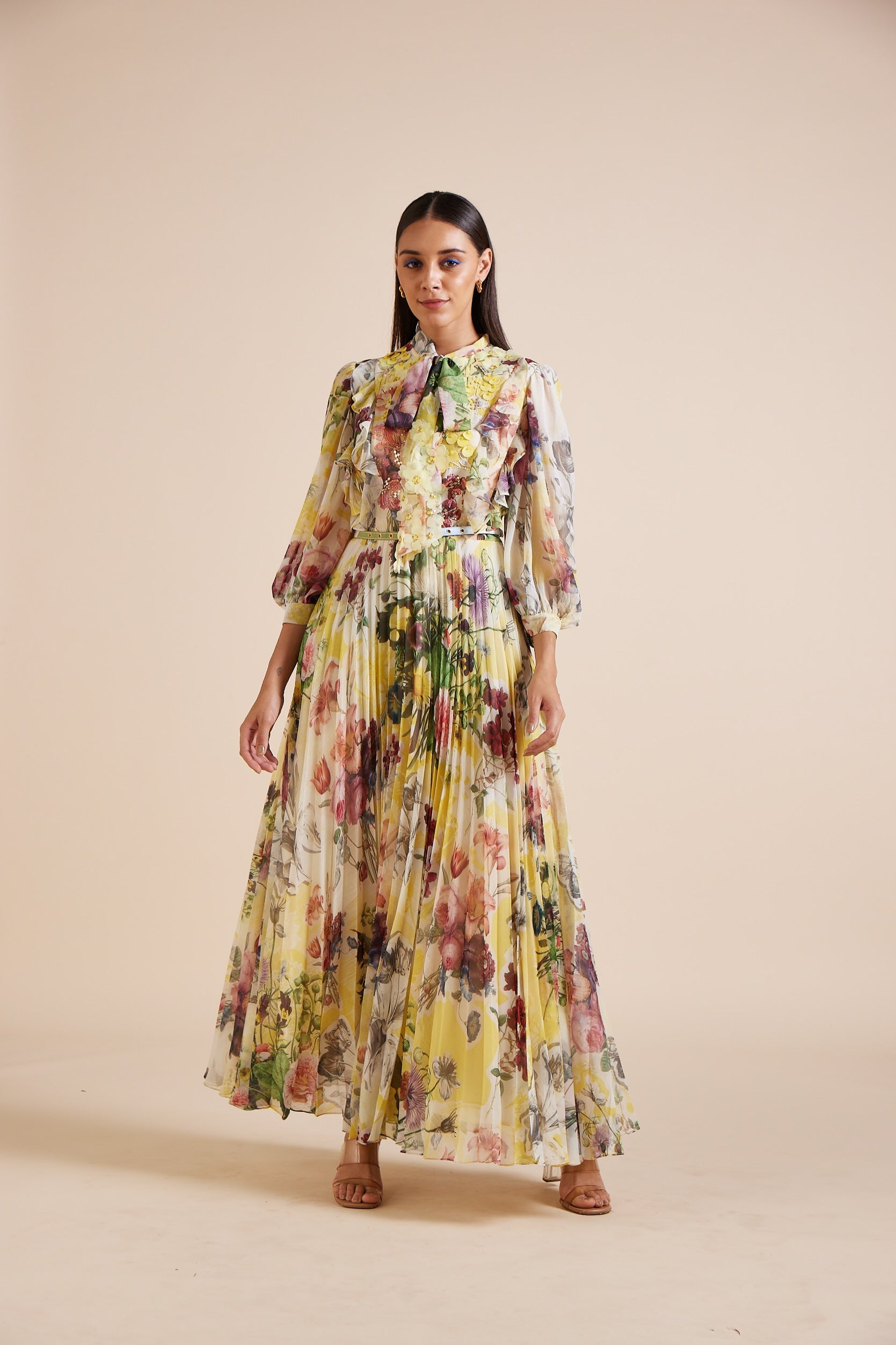 Lumin Bow Tie Maxi Dress