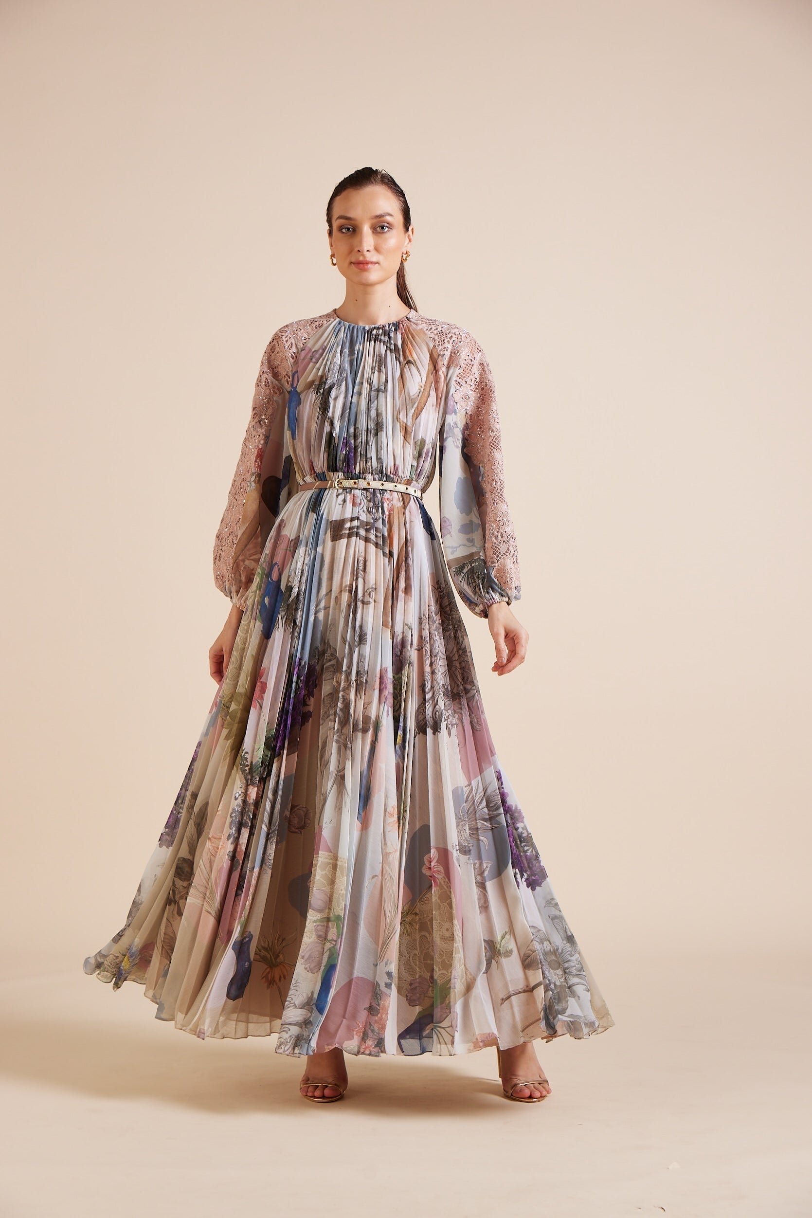 Emila Pleated Maxi Dress