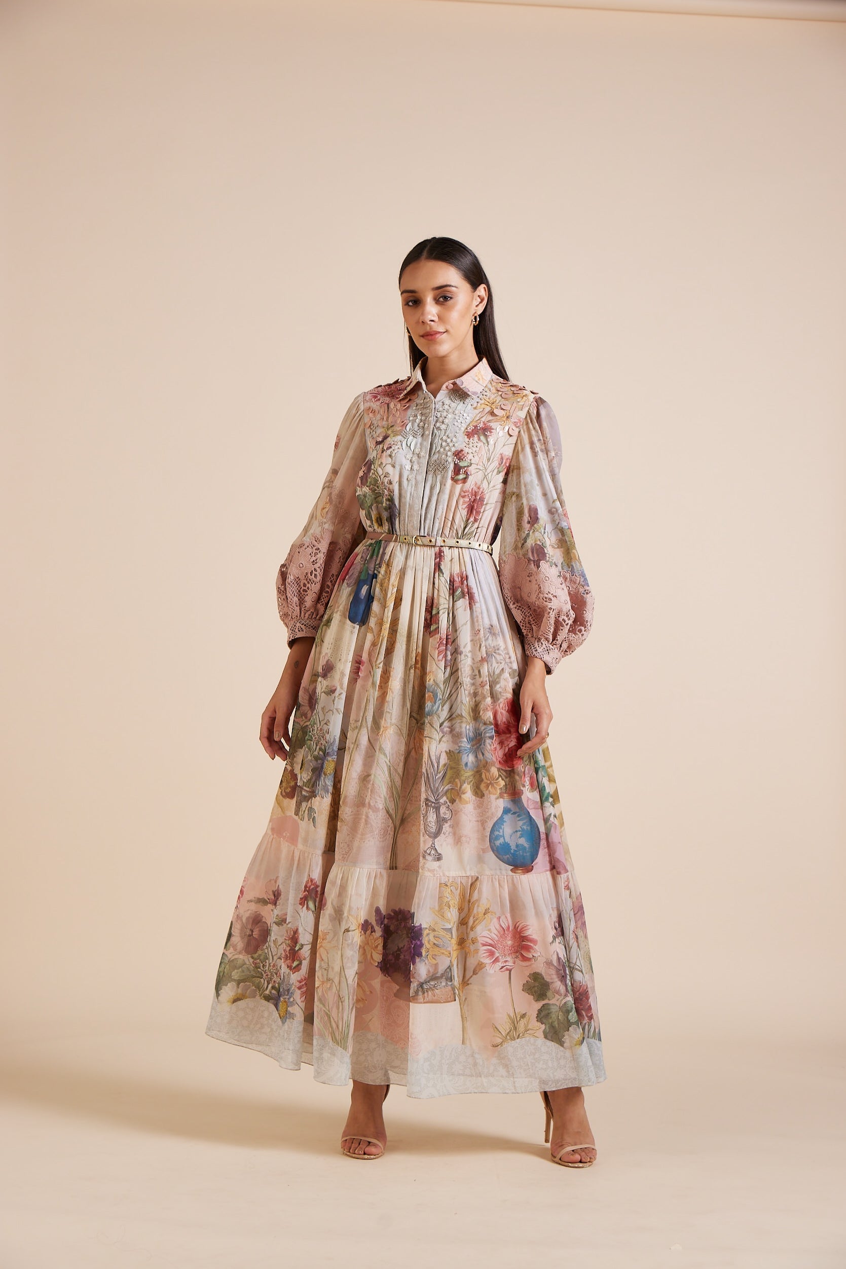 Elke Coral Maxi Dress