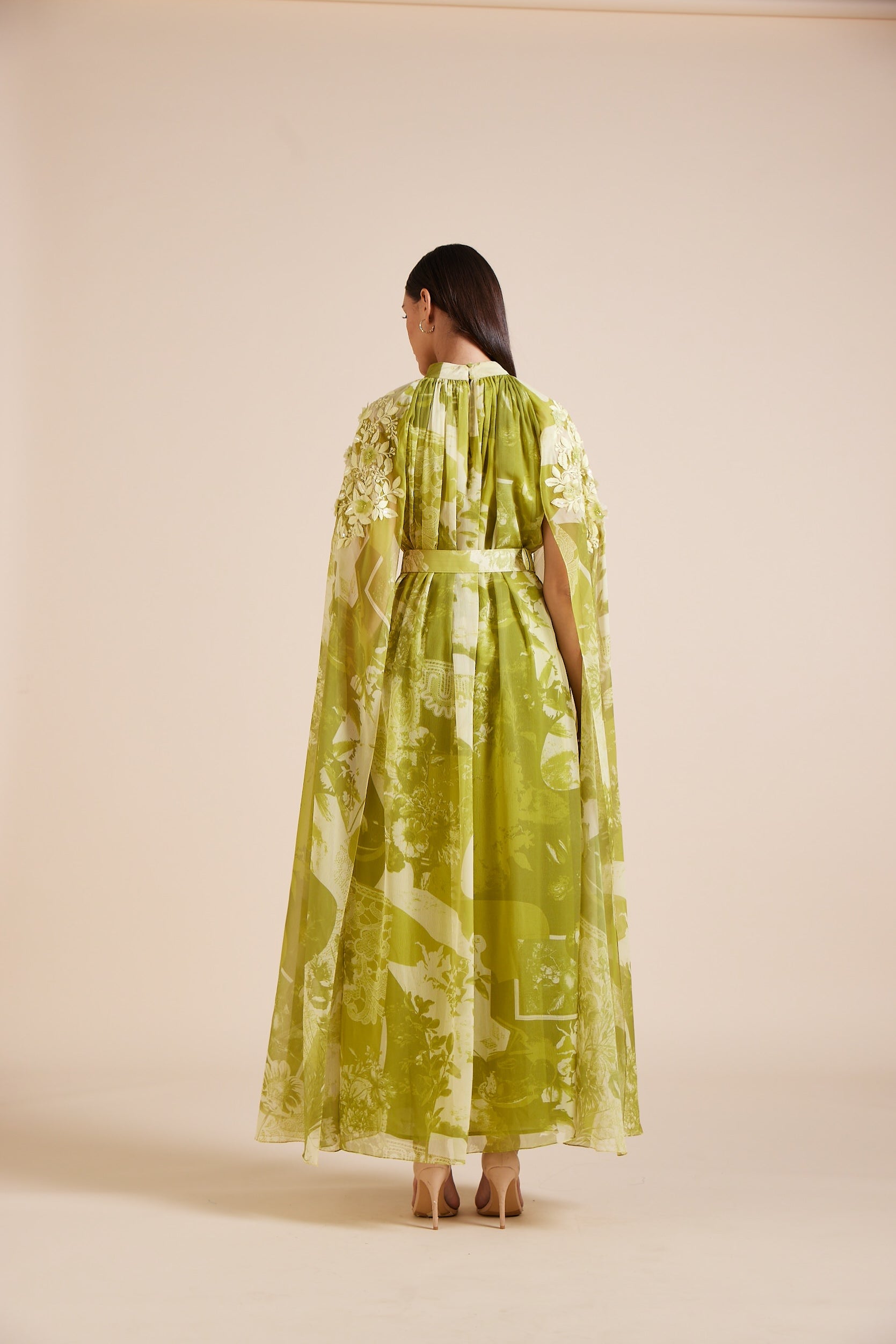 Alba Open Sleeve Maxi Dress