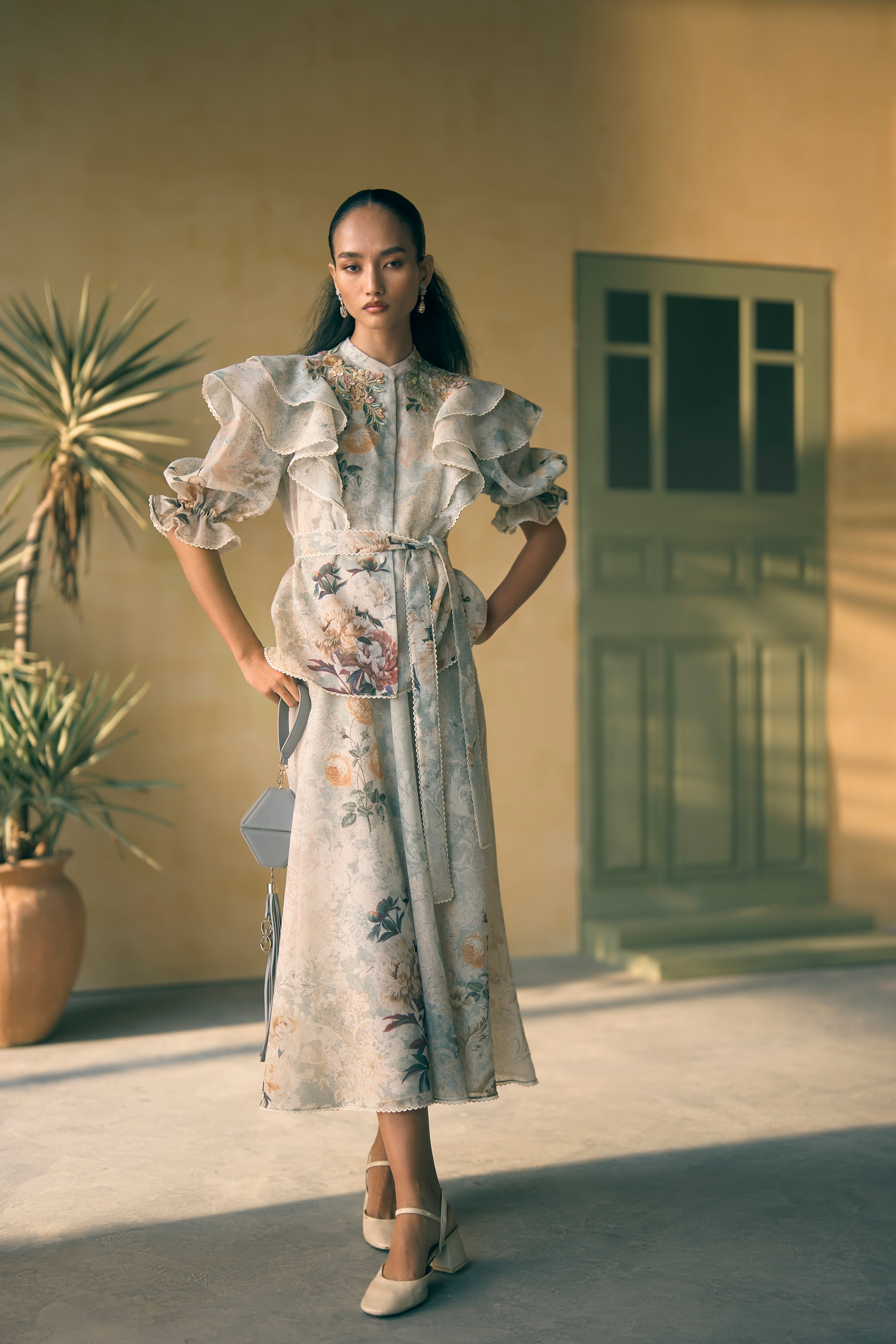 Porto Cassia Cloud Top And Skirt