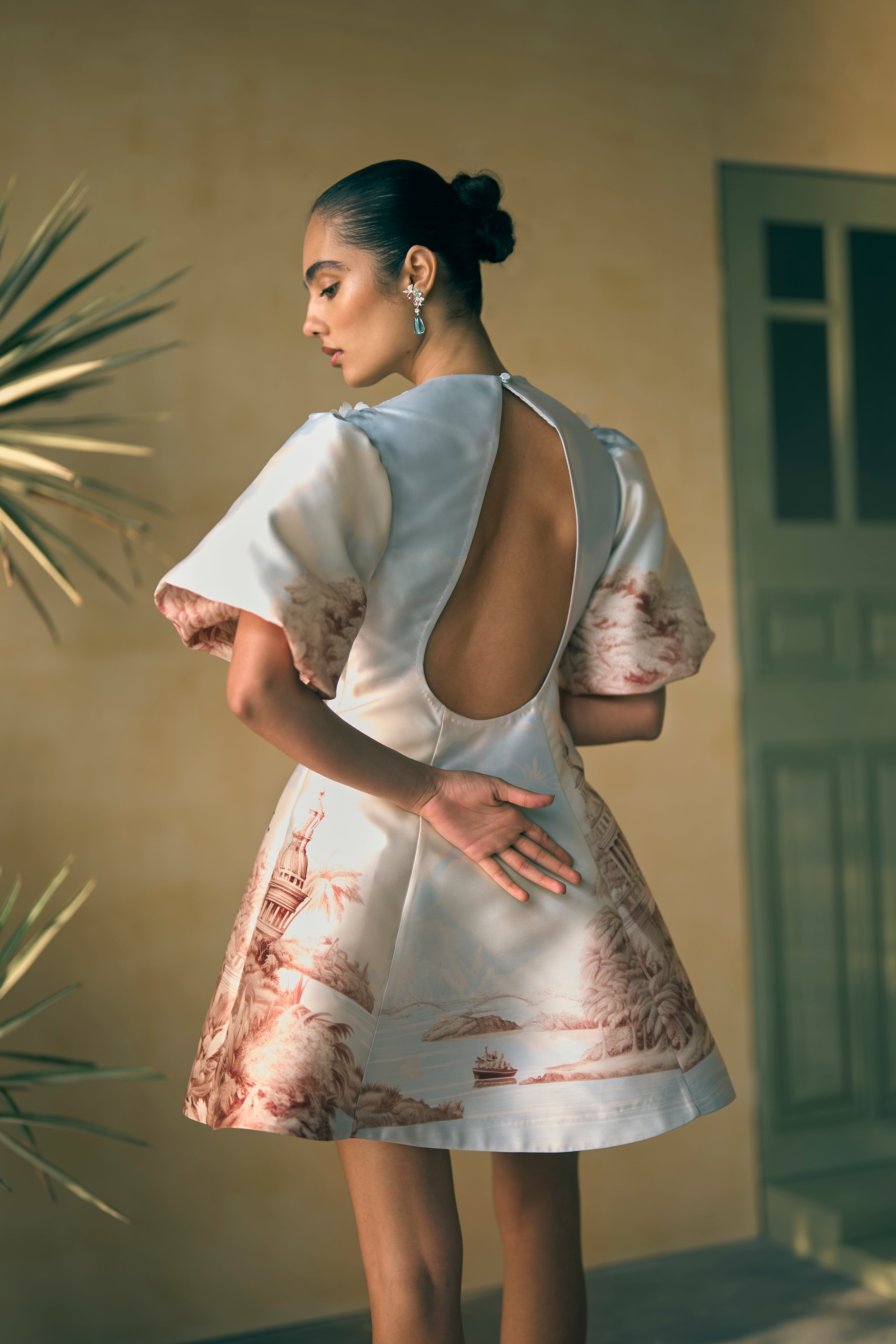 Porto Azure Mini Dress