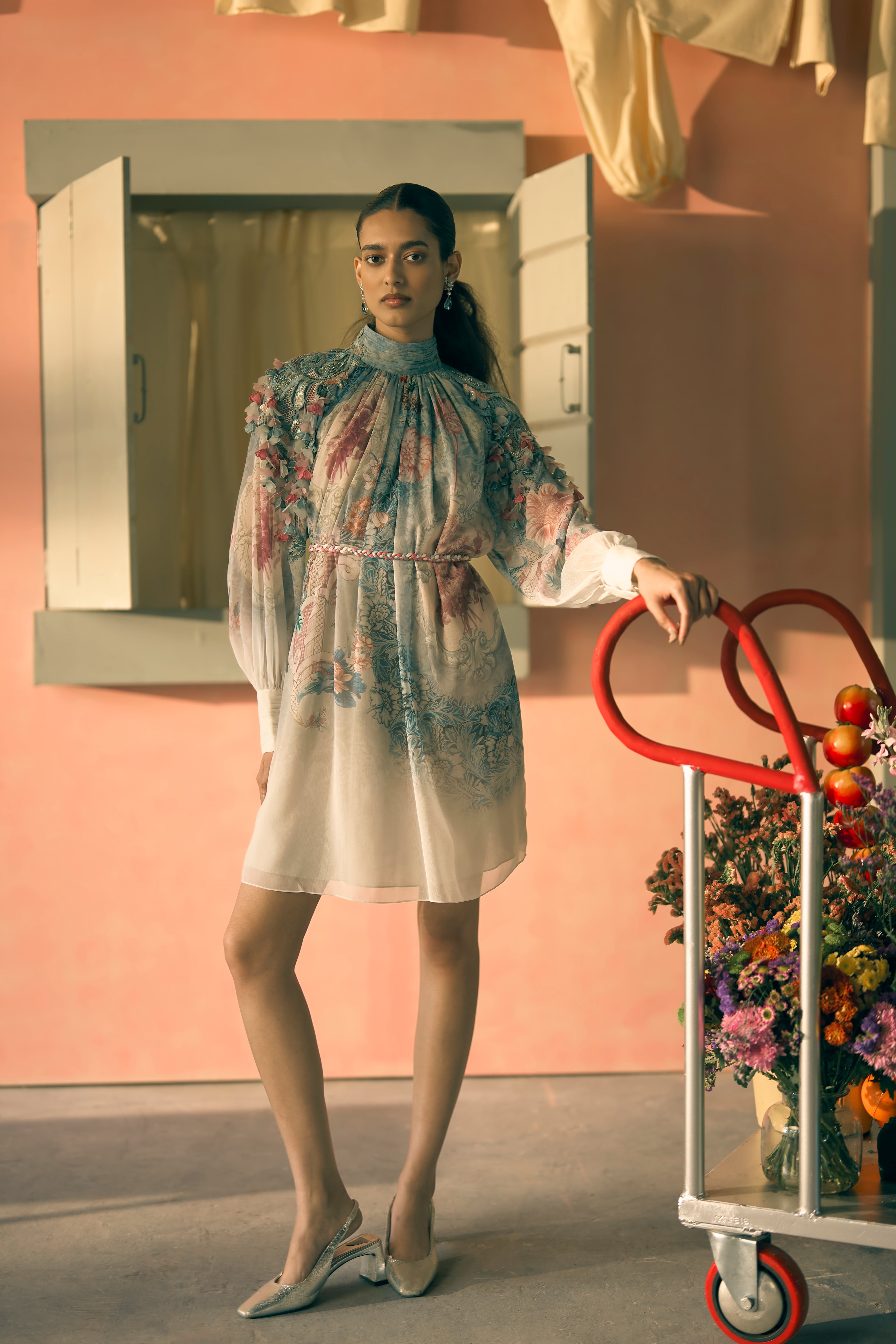 Porto Cipher Mist Dress