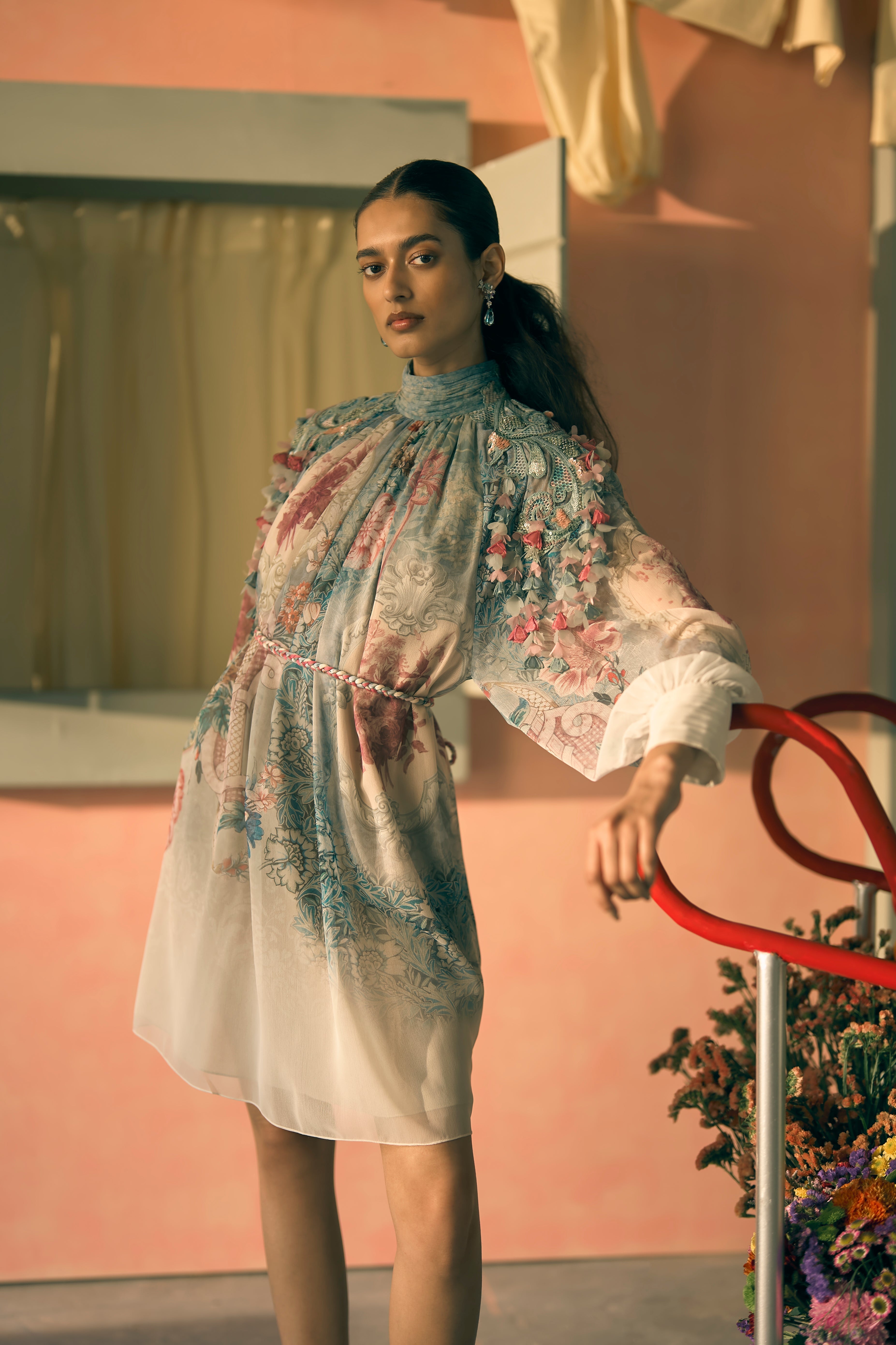 Porto Cipher Mist Dress