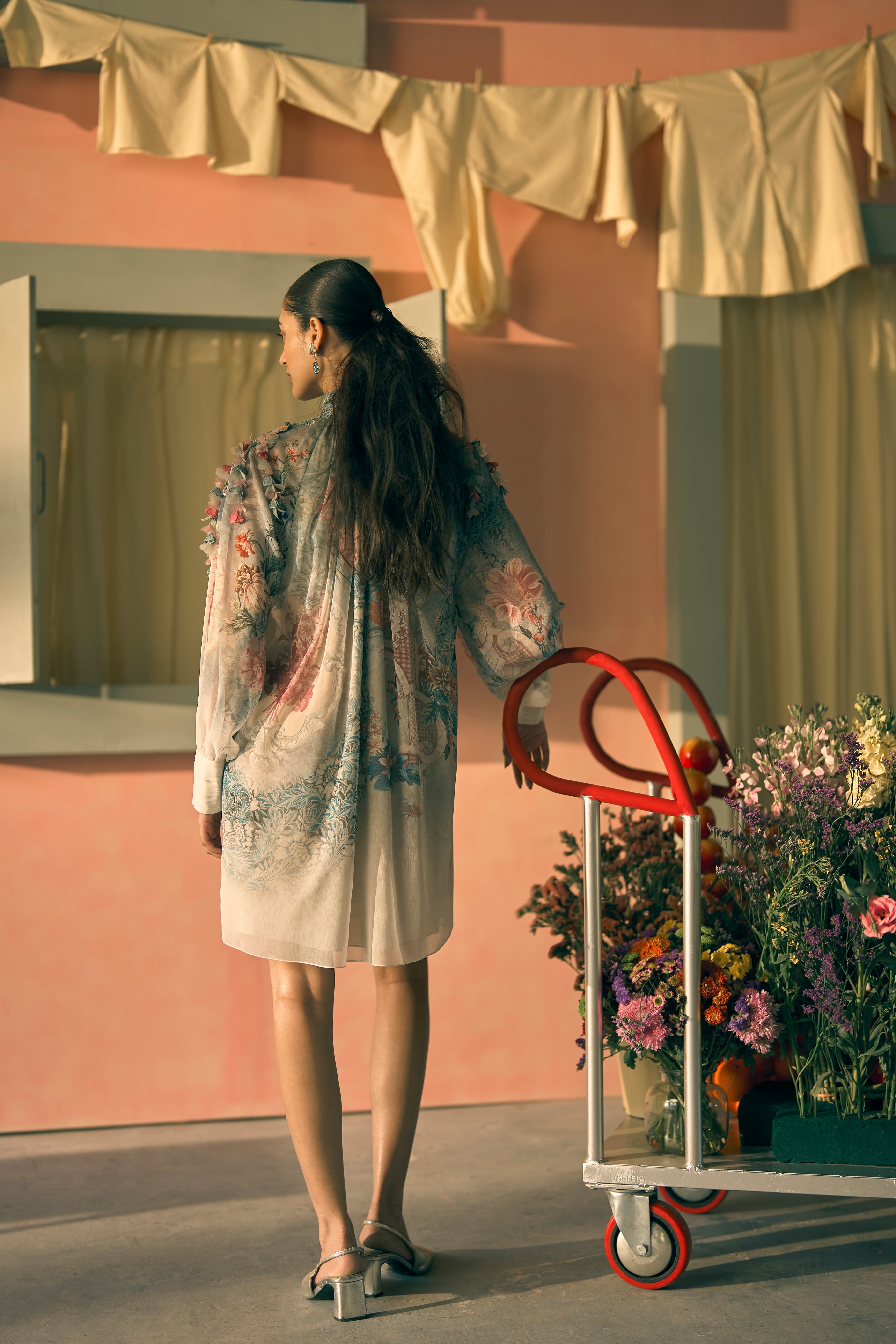 Porto Cipher Mist Dress