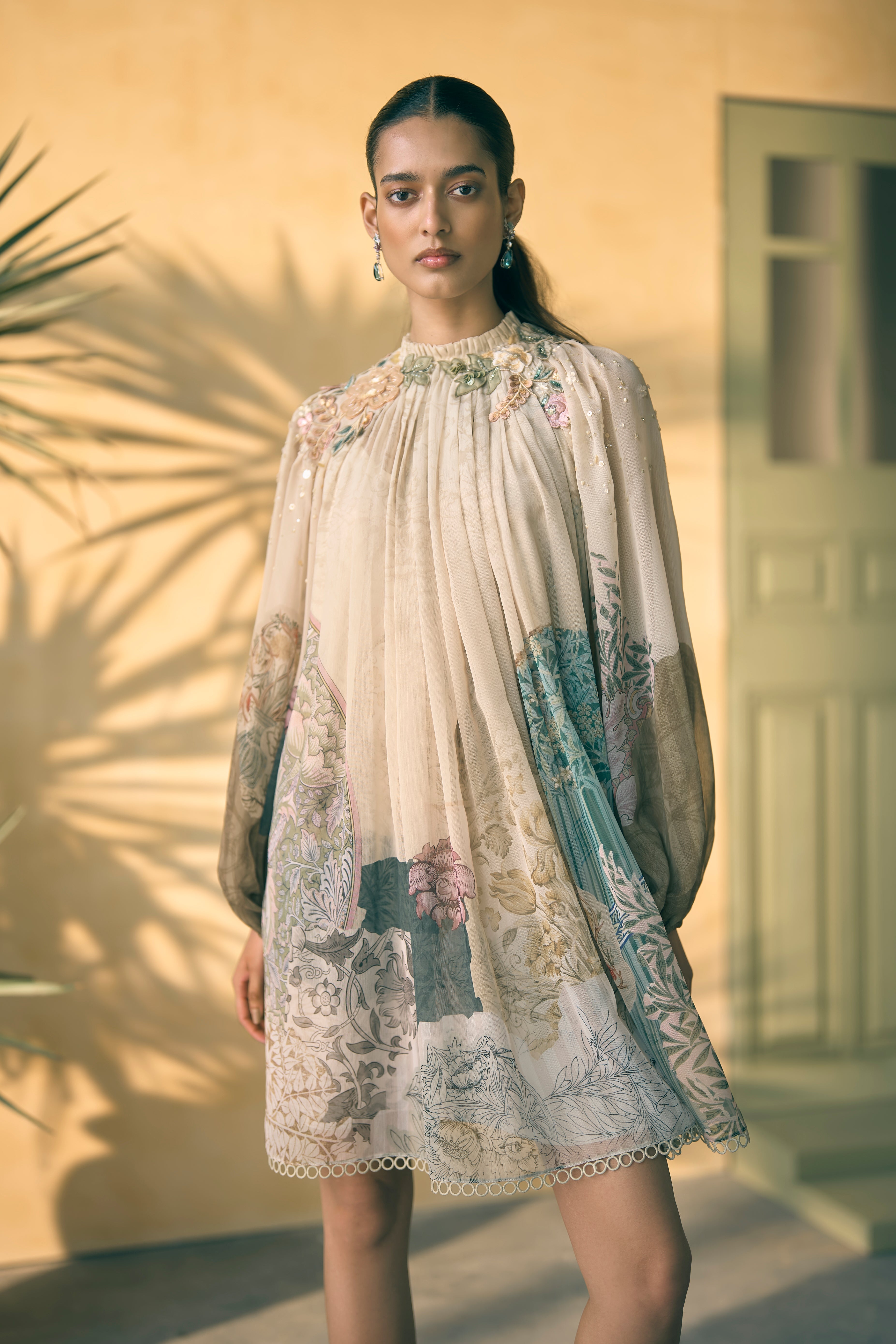 Porto Solstice Pleated Dress