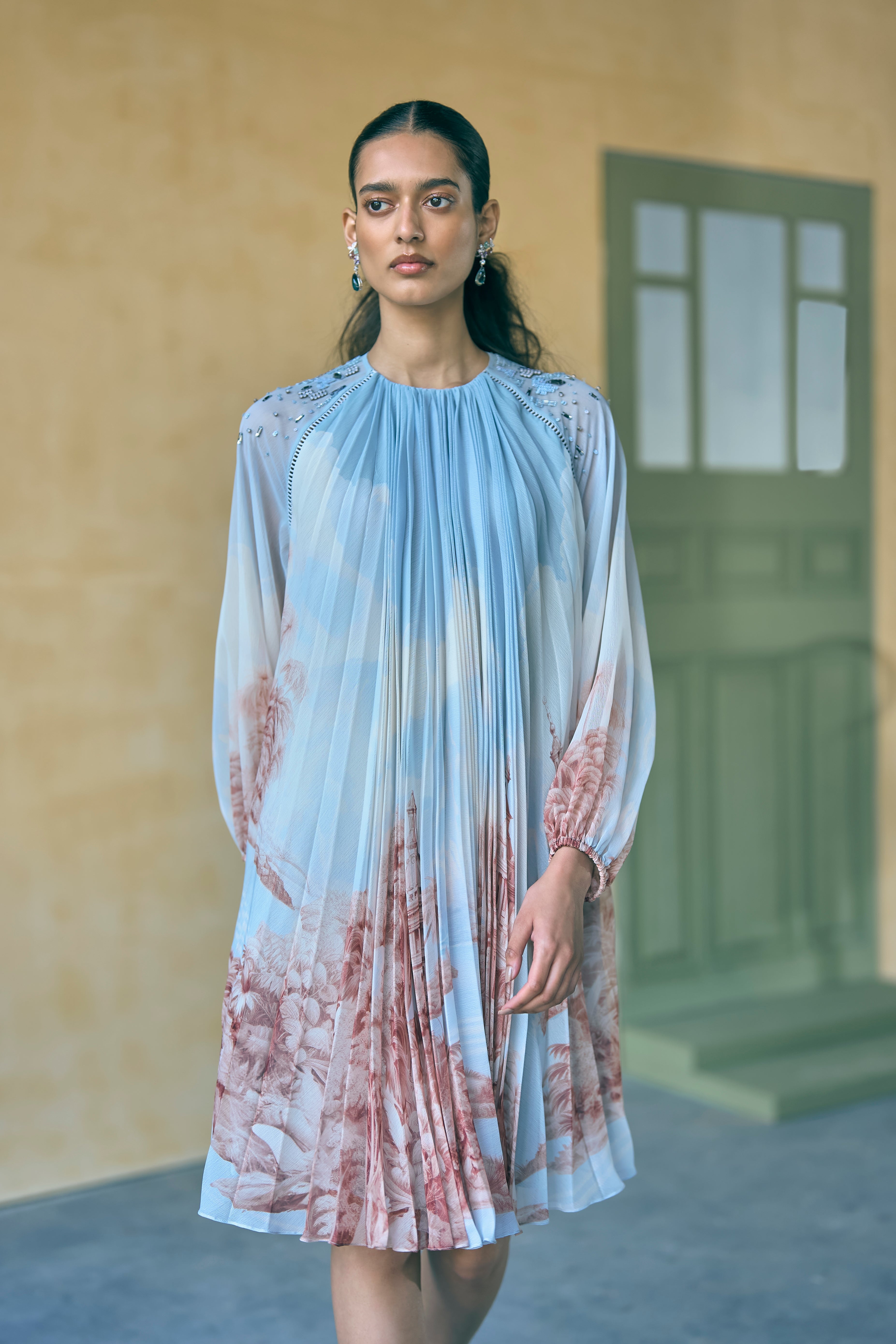 Porto Douro Pleated Dress