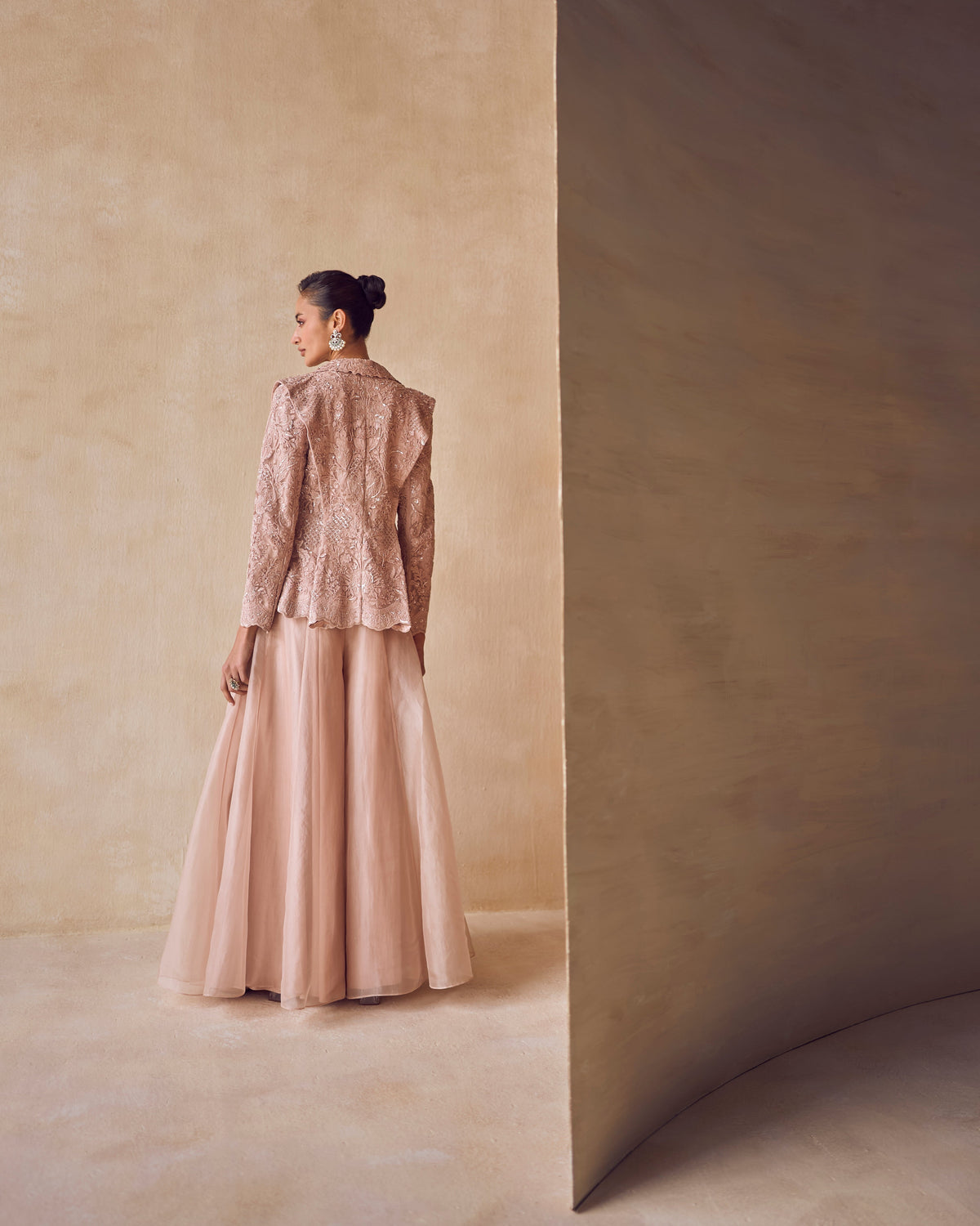 Rosewater Peplum Jacket Set