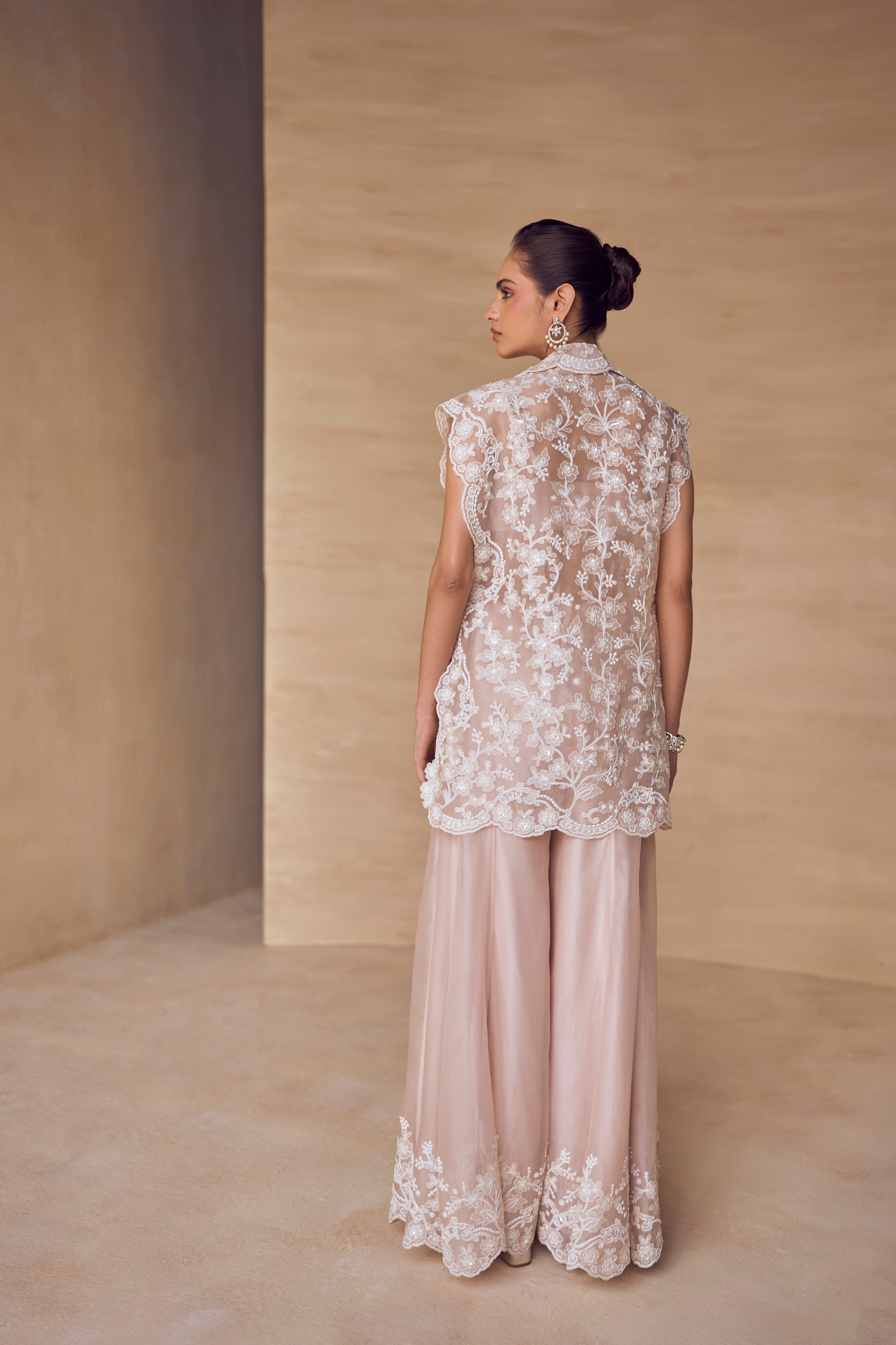 Roserie Embroidered Jacket Set