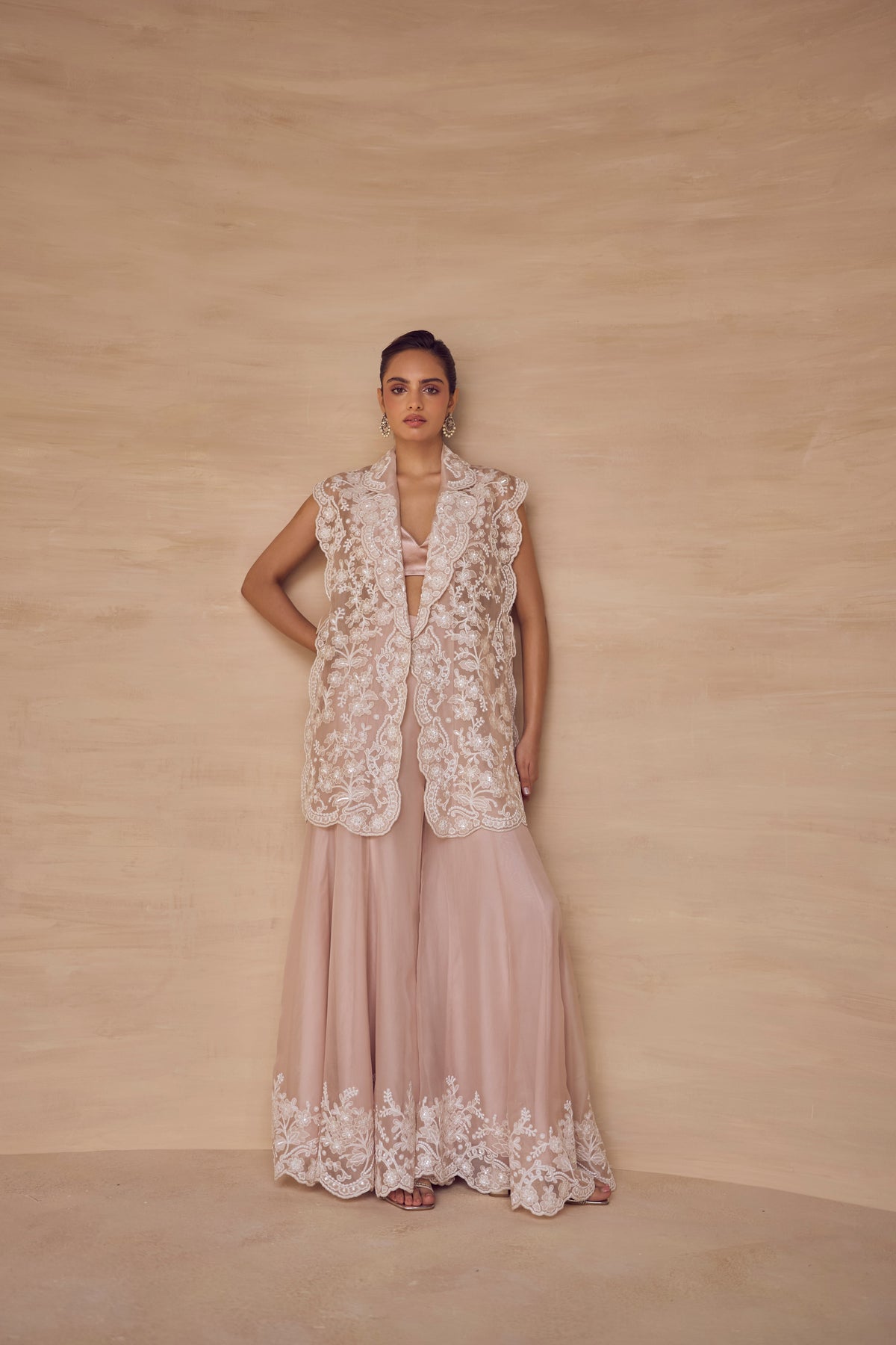 Roserie Embroidered Jacket Set