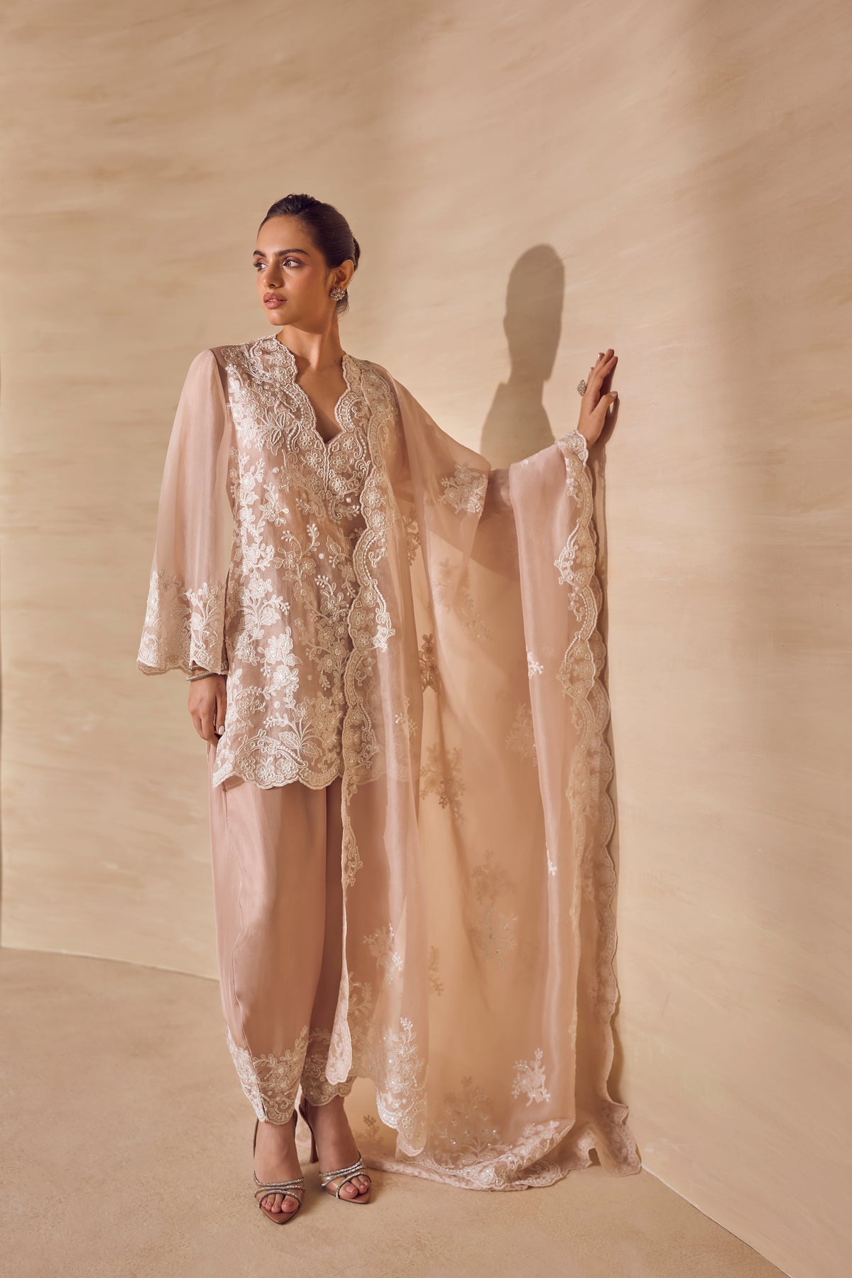 Champagne Petal Kurta Set