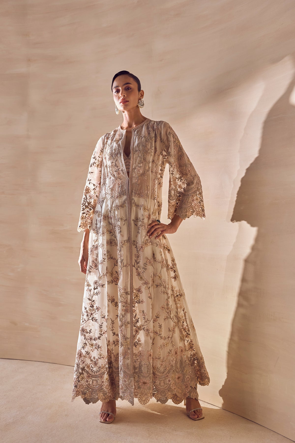 Moonvine Embroidered Jacket Set