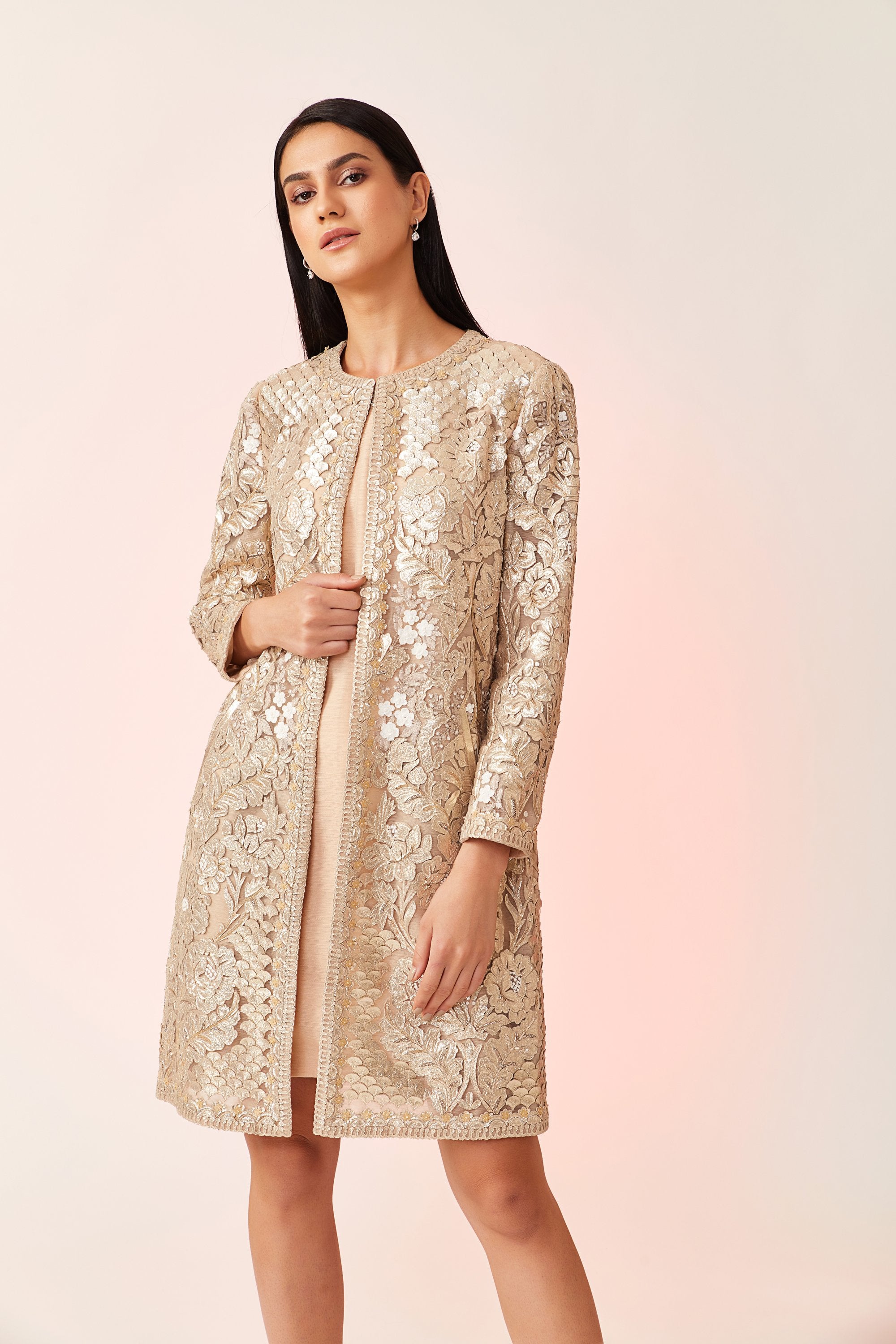 MARCEL DRAMATIC GOLD EVENING JACKET