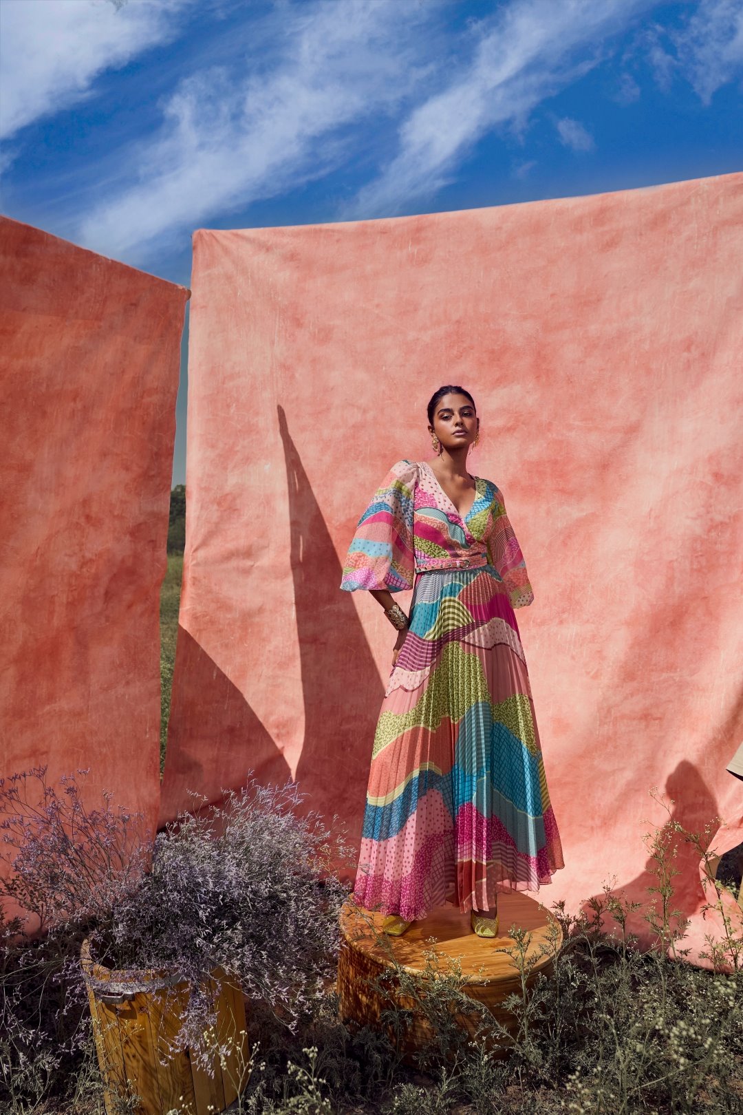 Dune Pleated Maxi