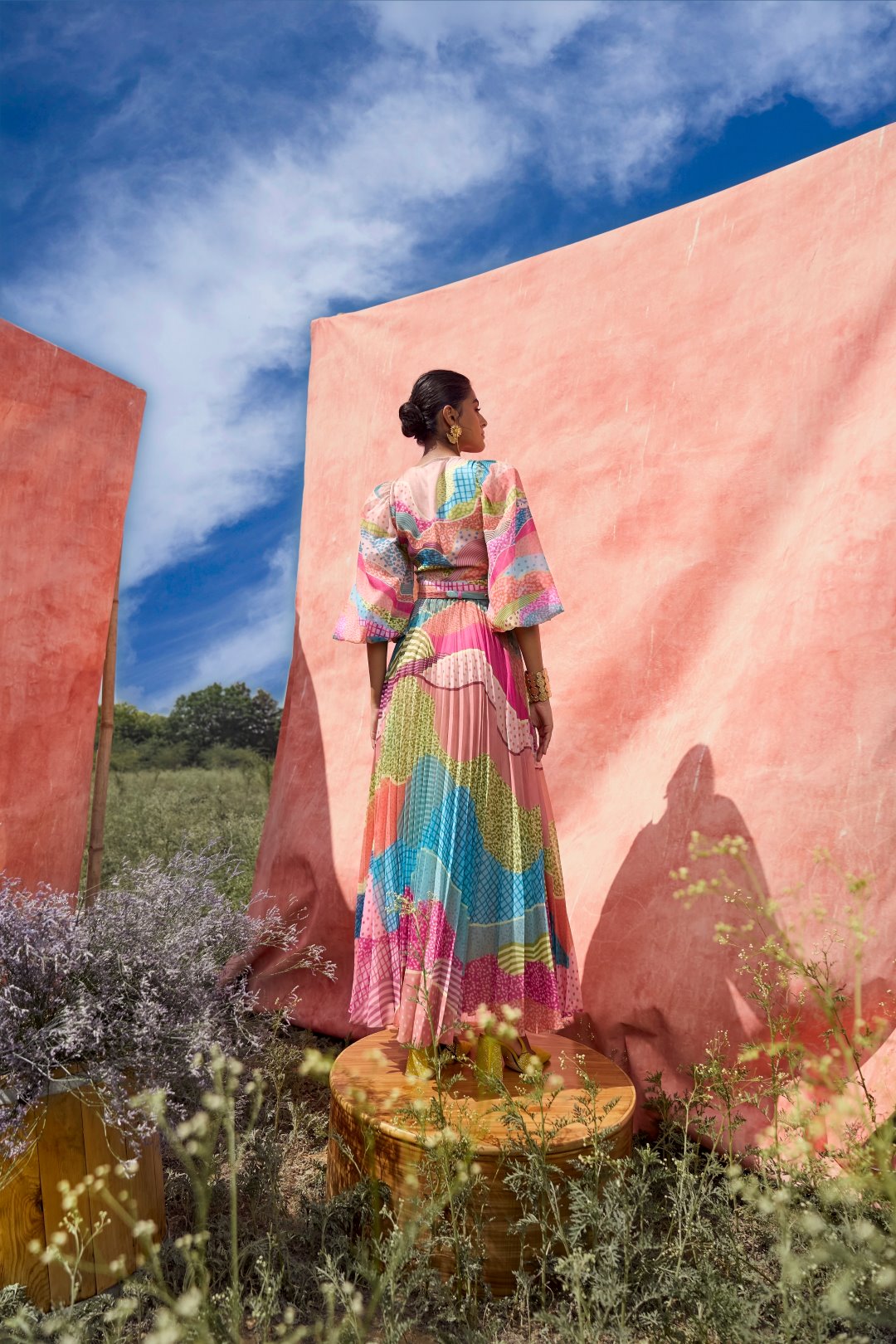 Dune Pleated Maxi